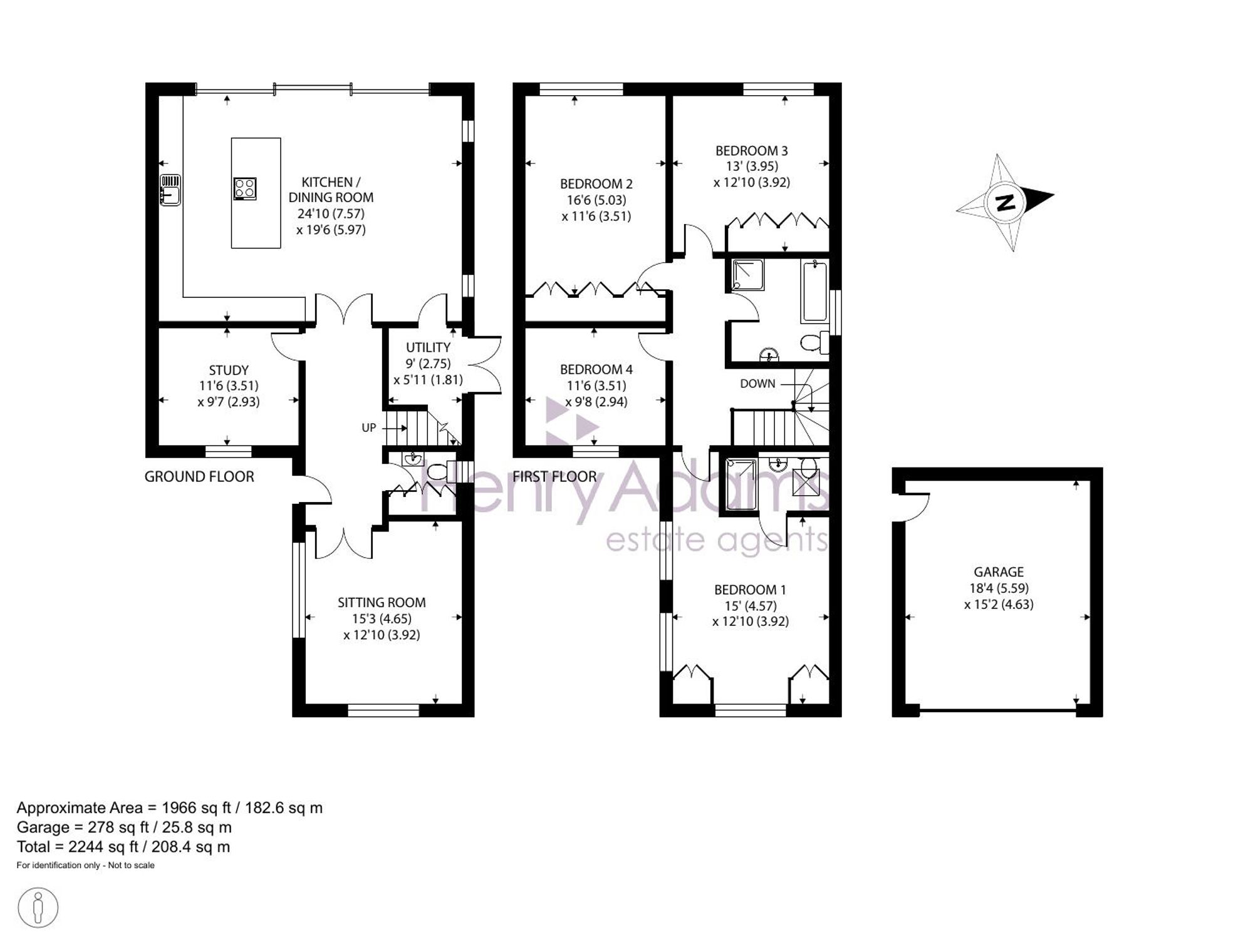 Acorn House Wandleys Lane, Arundel floorplan