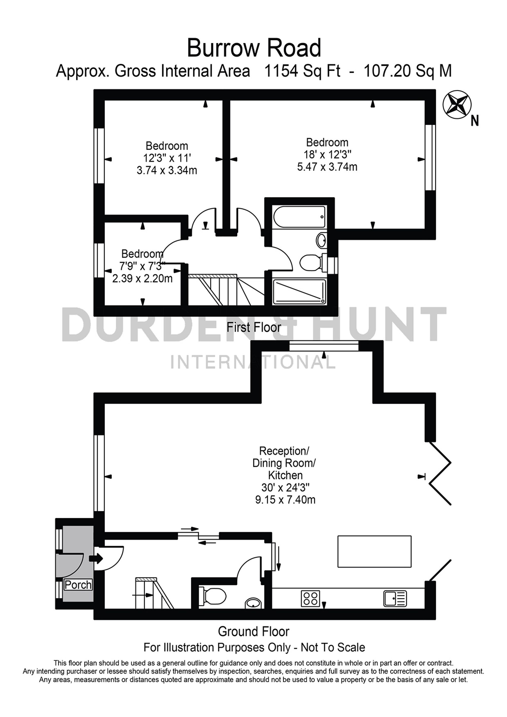 121a Burrow Road, Chigwell floorplan