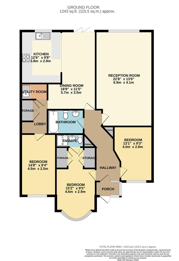 Strafford Avenue, Ilford floorplan