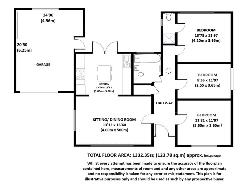 Coylton, Frensham Lane, Bordon floorplan