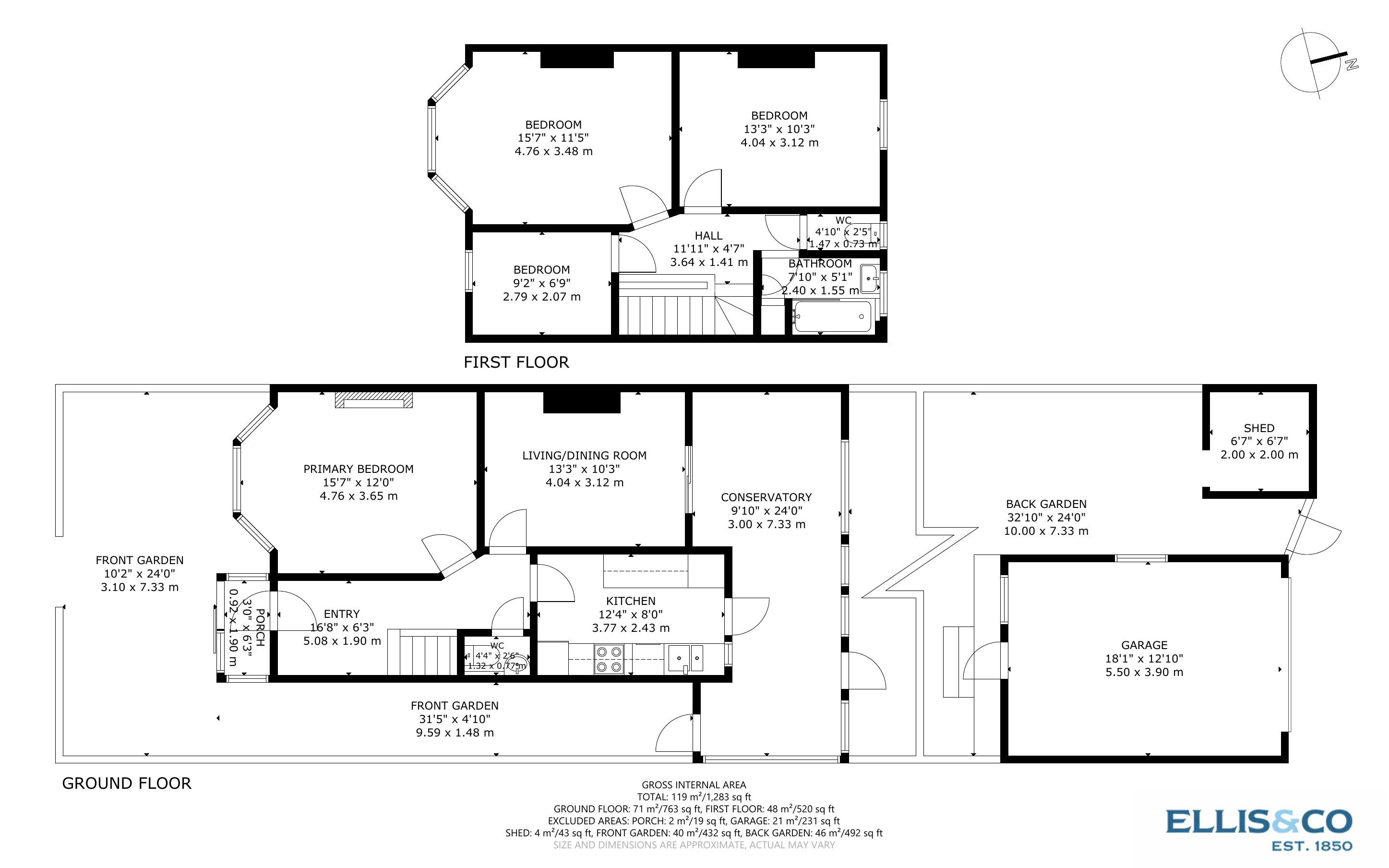 33, Park Road, Wembley floorplan