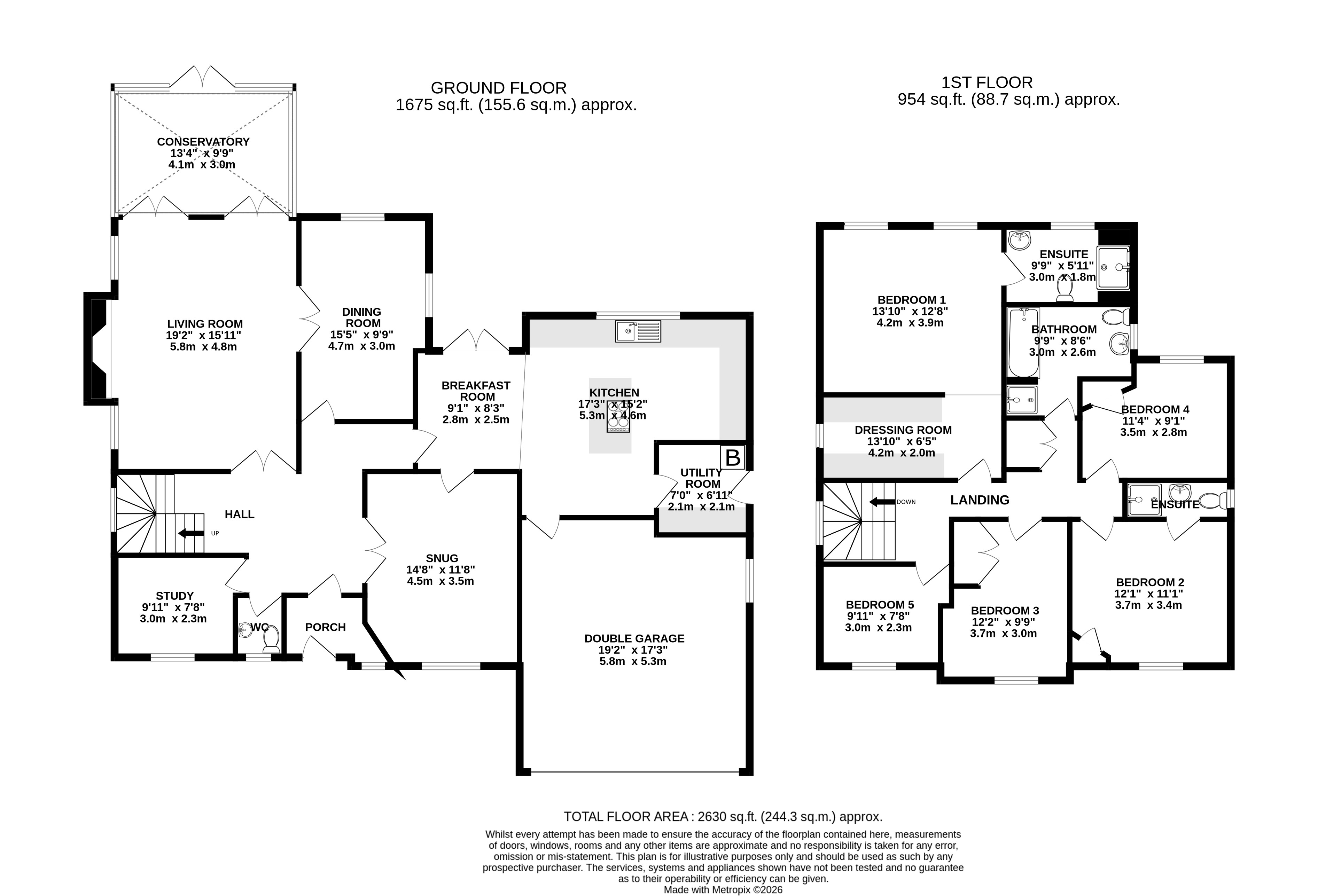 13, Les Bois, Colchester floorplan