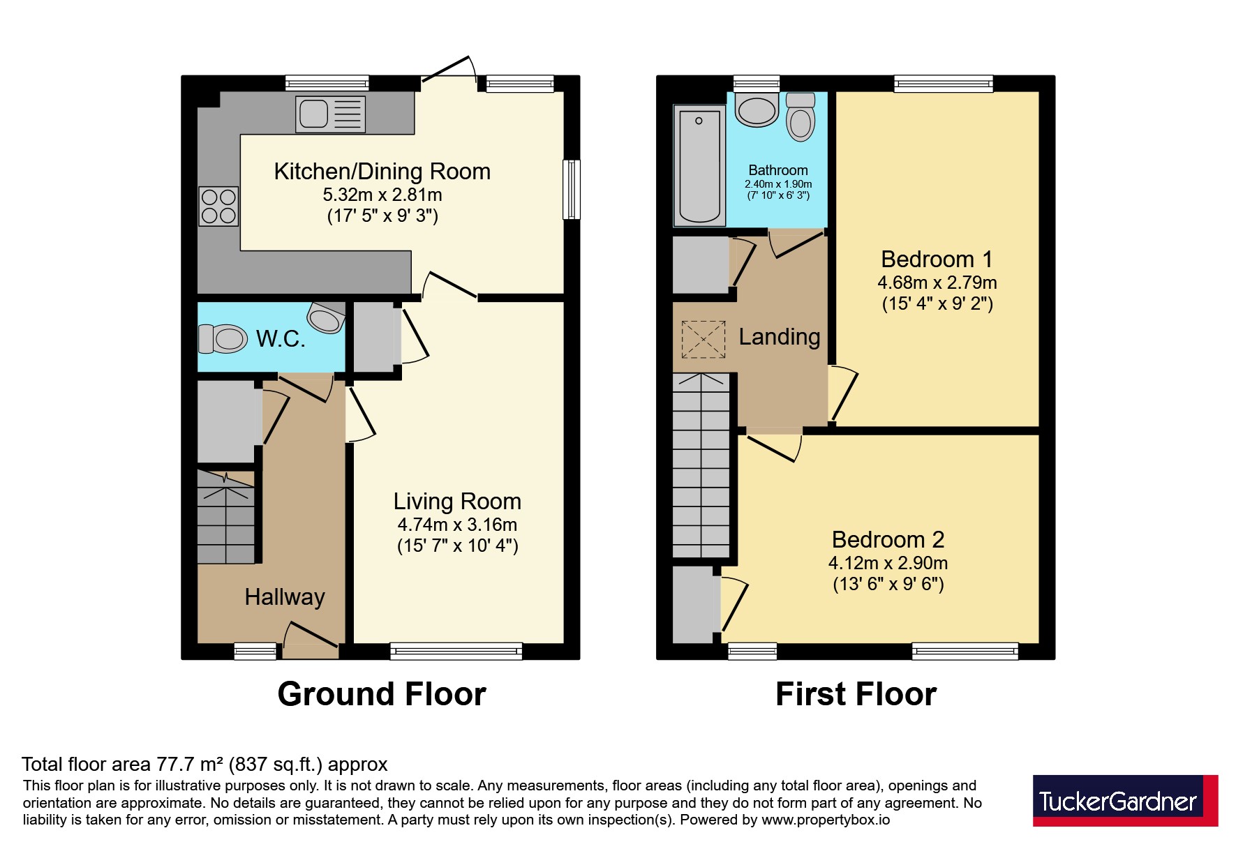 14, Northumbria Close, Cambridgeshire floorplan