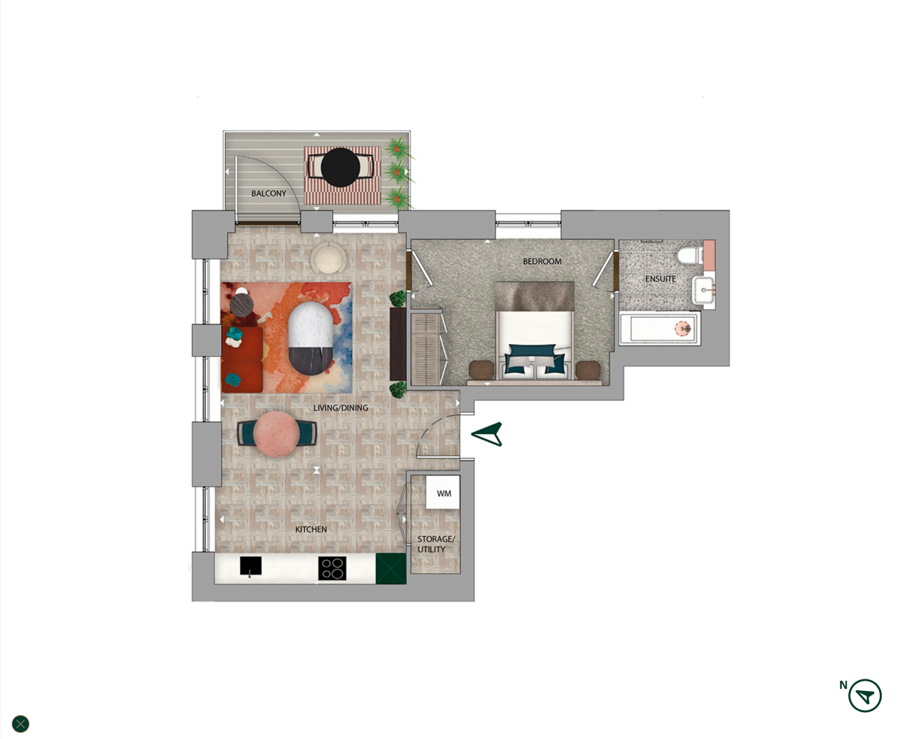 35, Flat,Folgate Apartments, London floorplan
