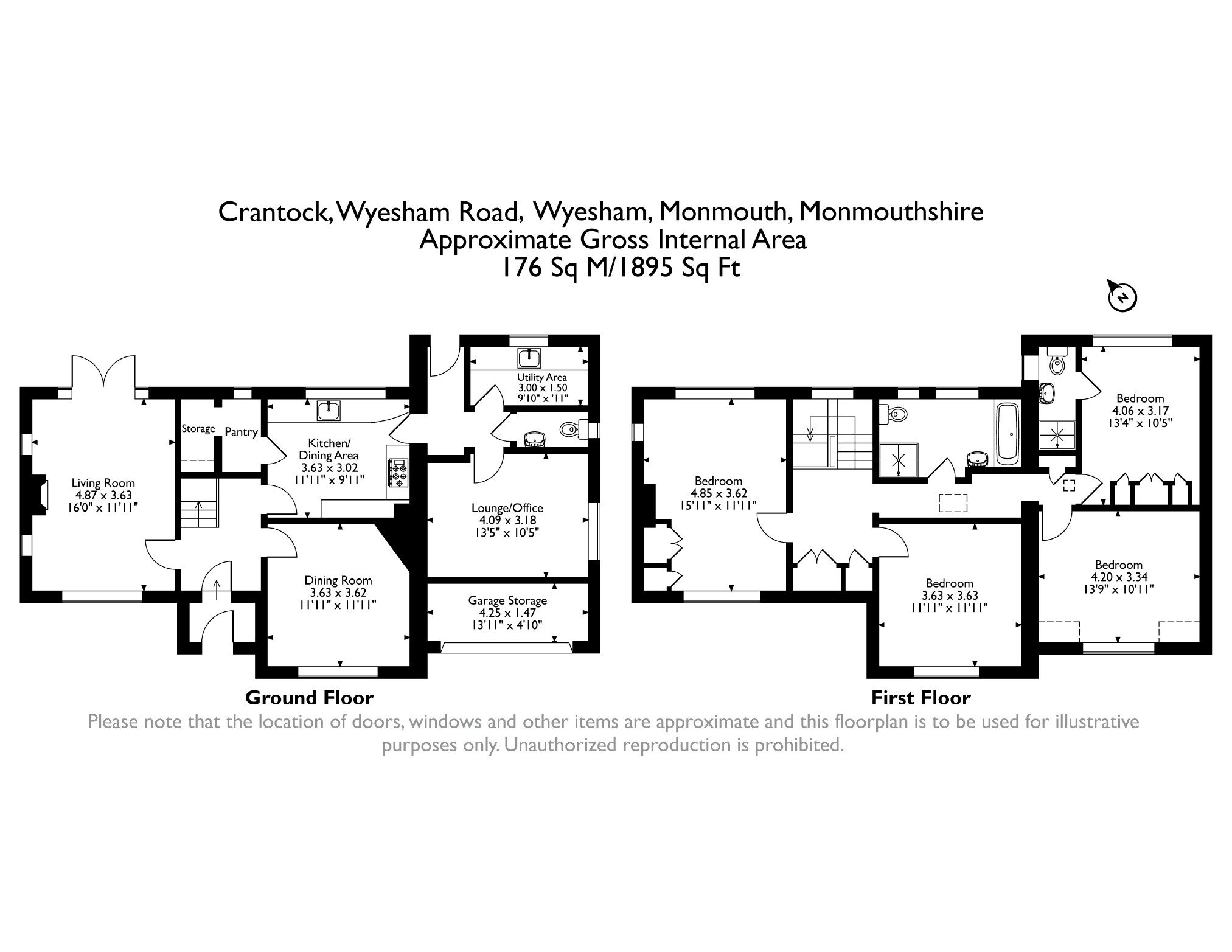 Crantock, Wyesham Road, Wyesham, Monmouth floorplan