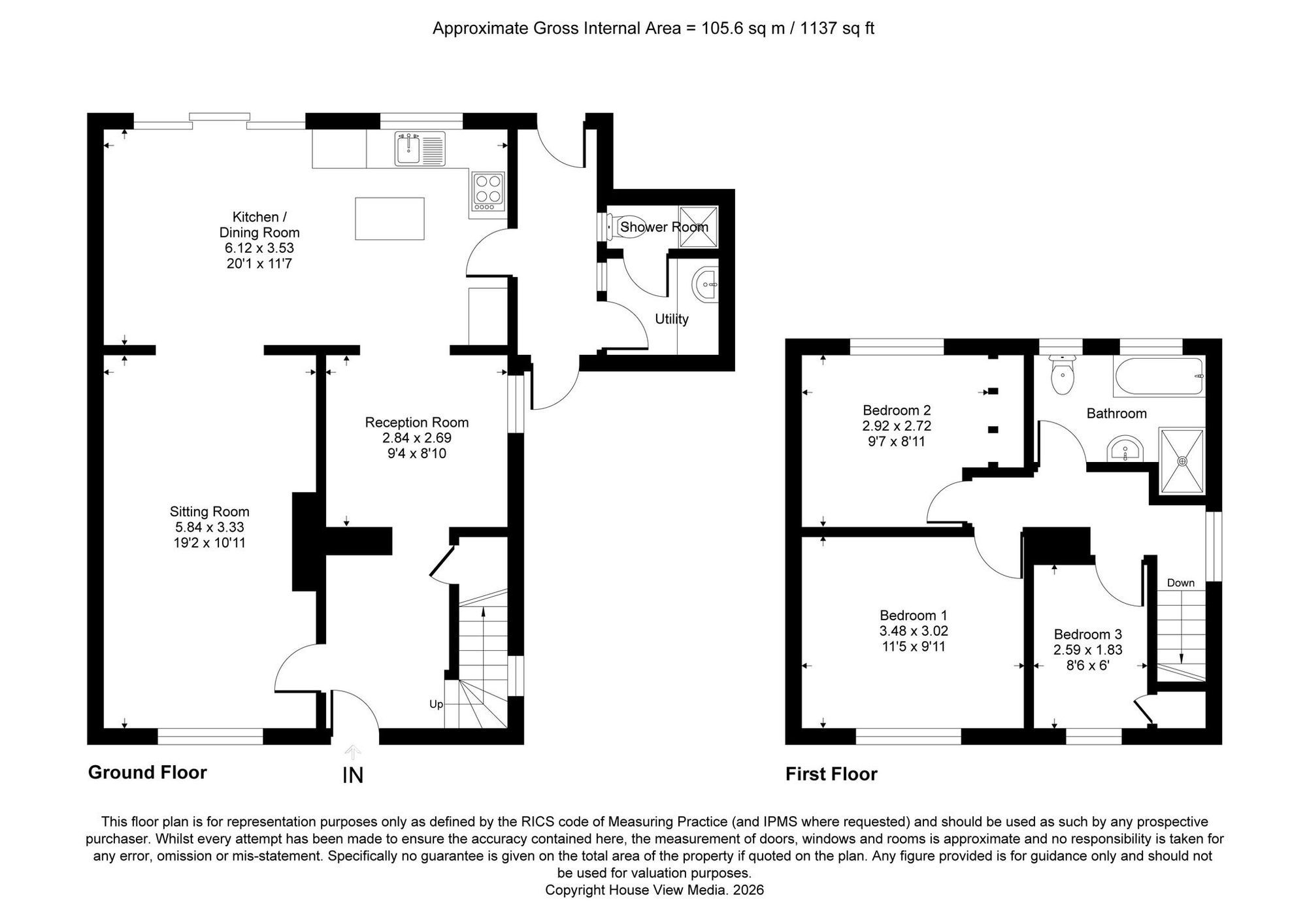 2 Nicholsfield, Billingshurst floorplan