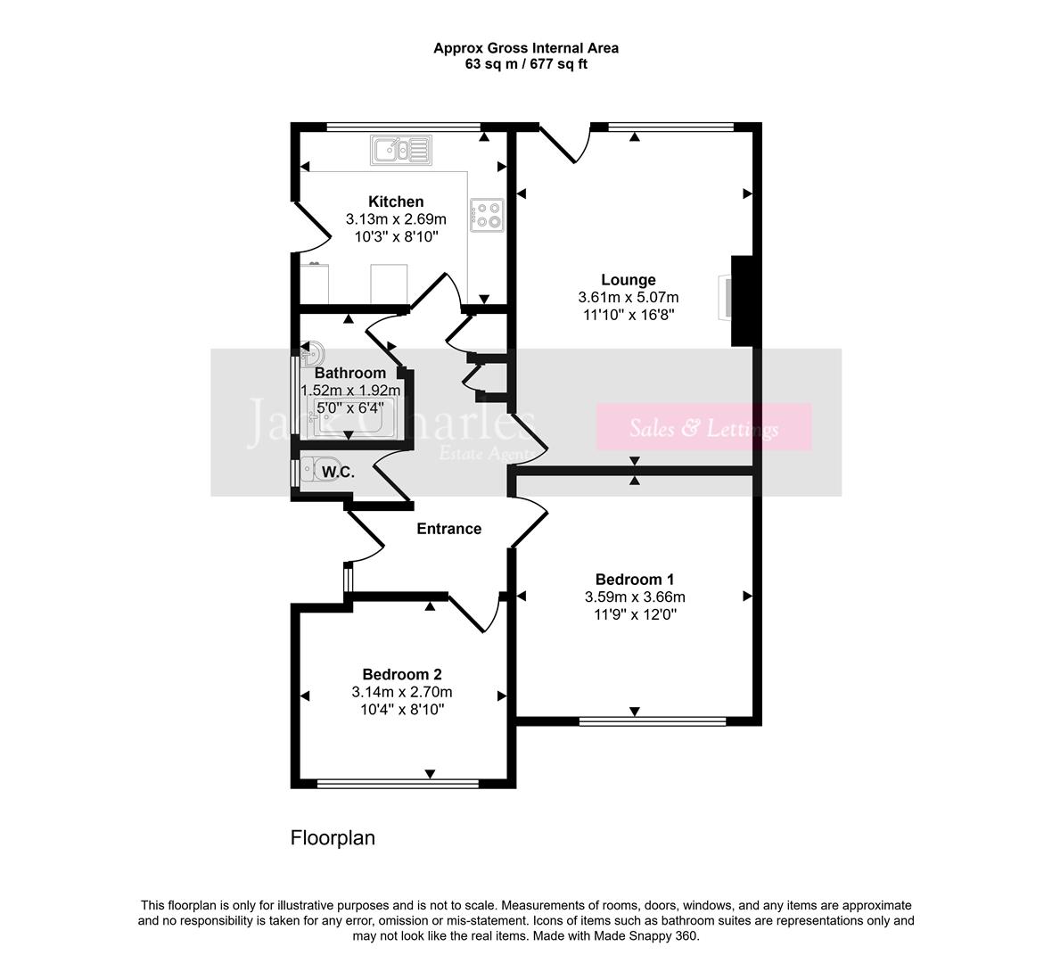 6, Hartfield Close, Tonbridge floorplan