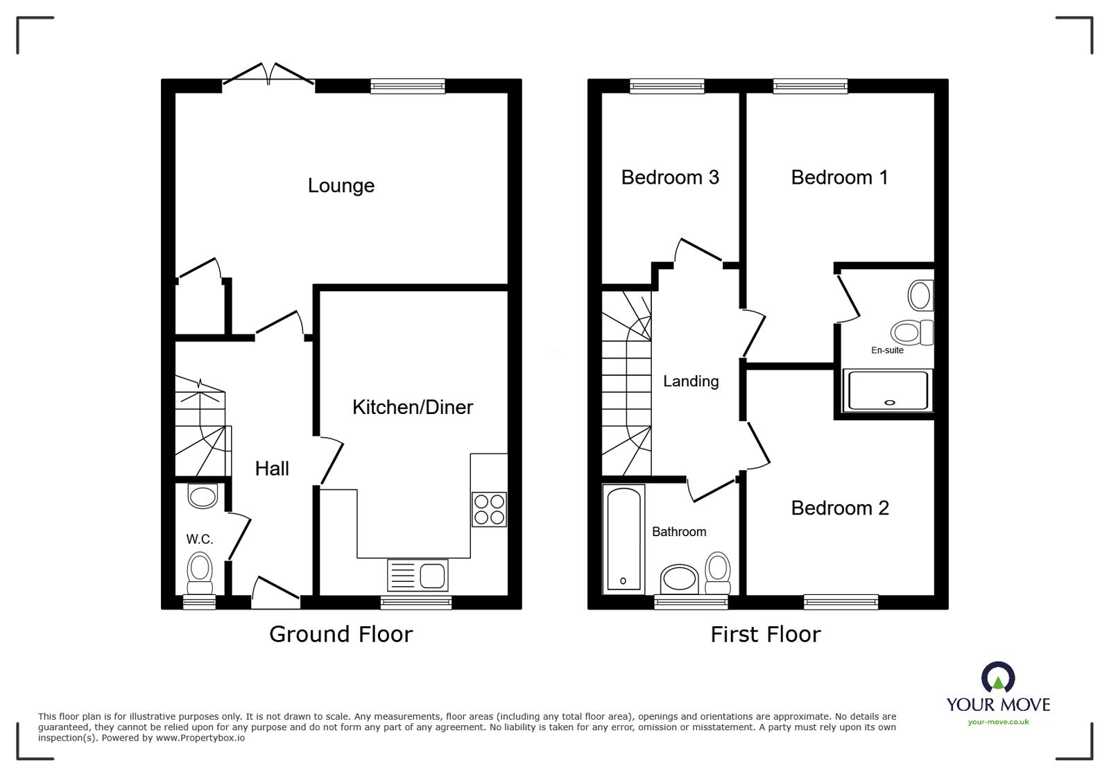 1, Binyon Gardens, Hitchin floorplan