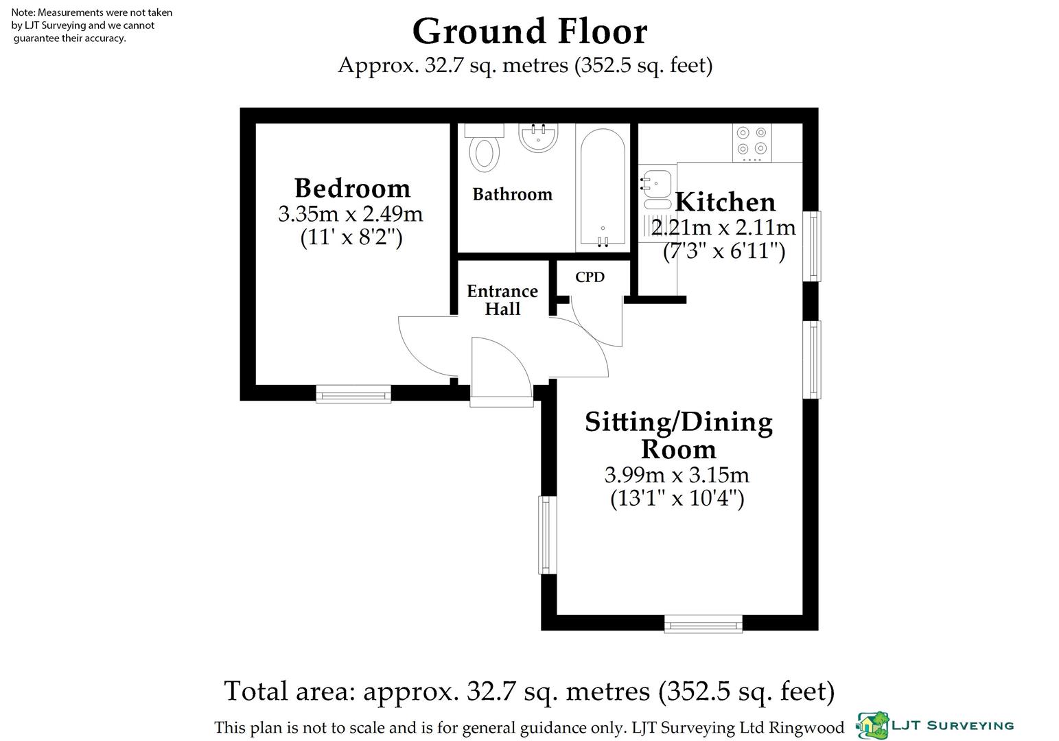 Flat 1, 76, High Street, Lymington floorplan