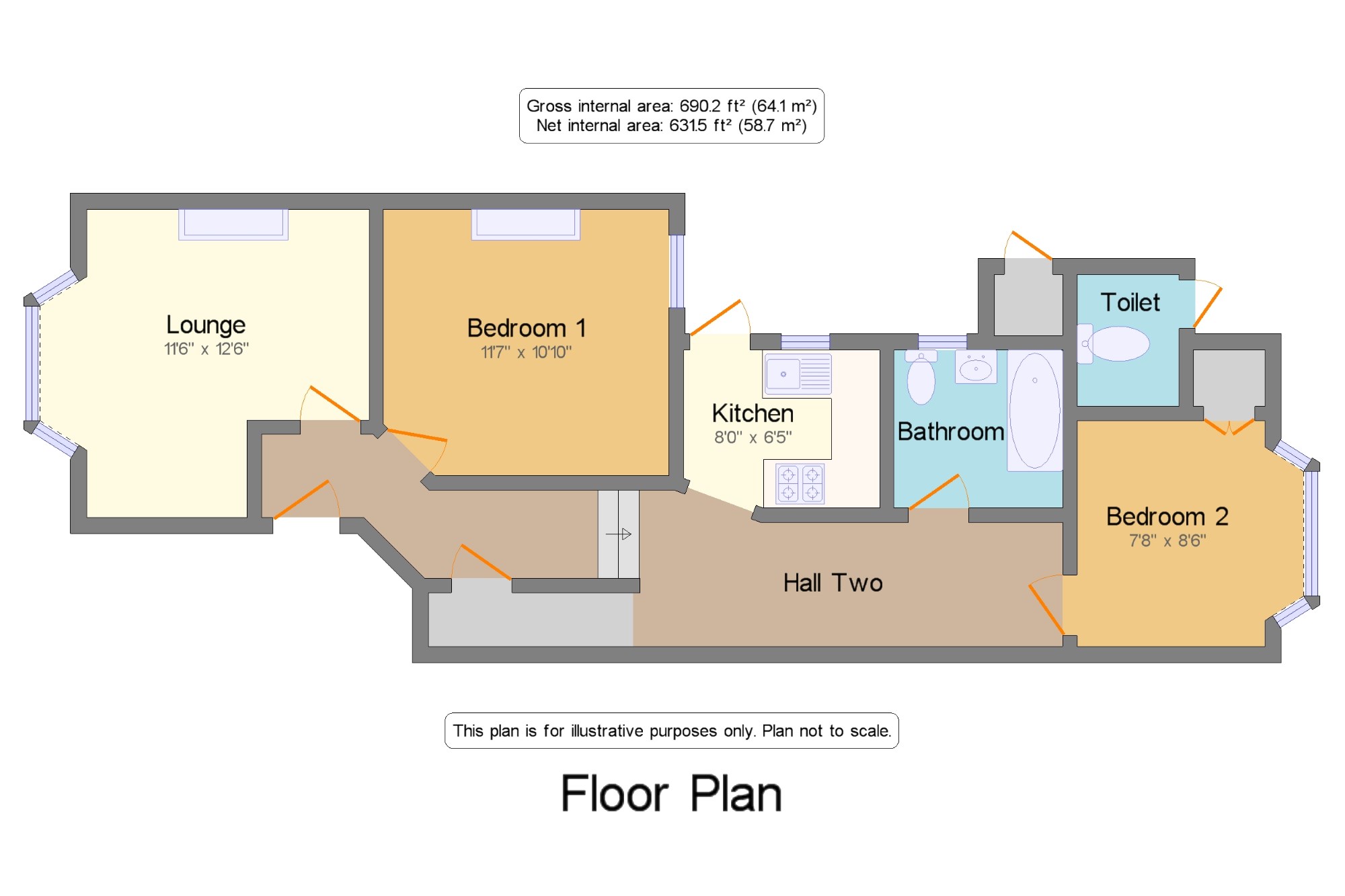 2 Bedrooms Flat for sale in Farley Road, Catford, London SE6