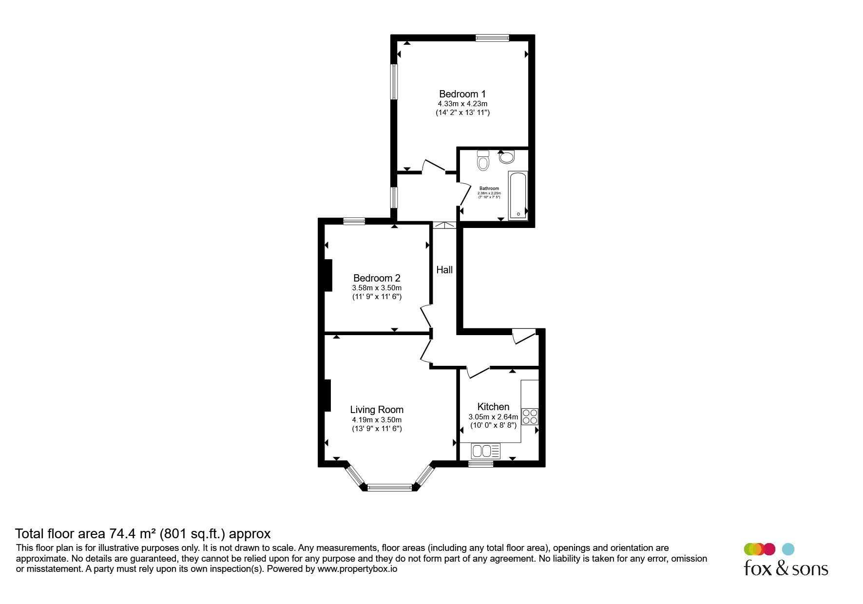 Flat 2, 28, St. Helens Road, Hastings floorplan