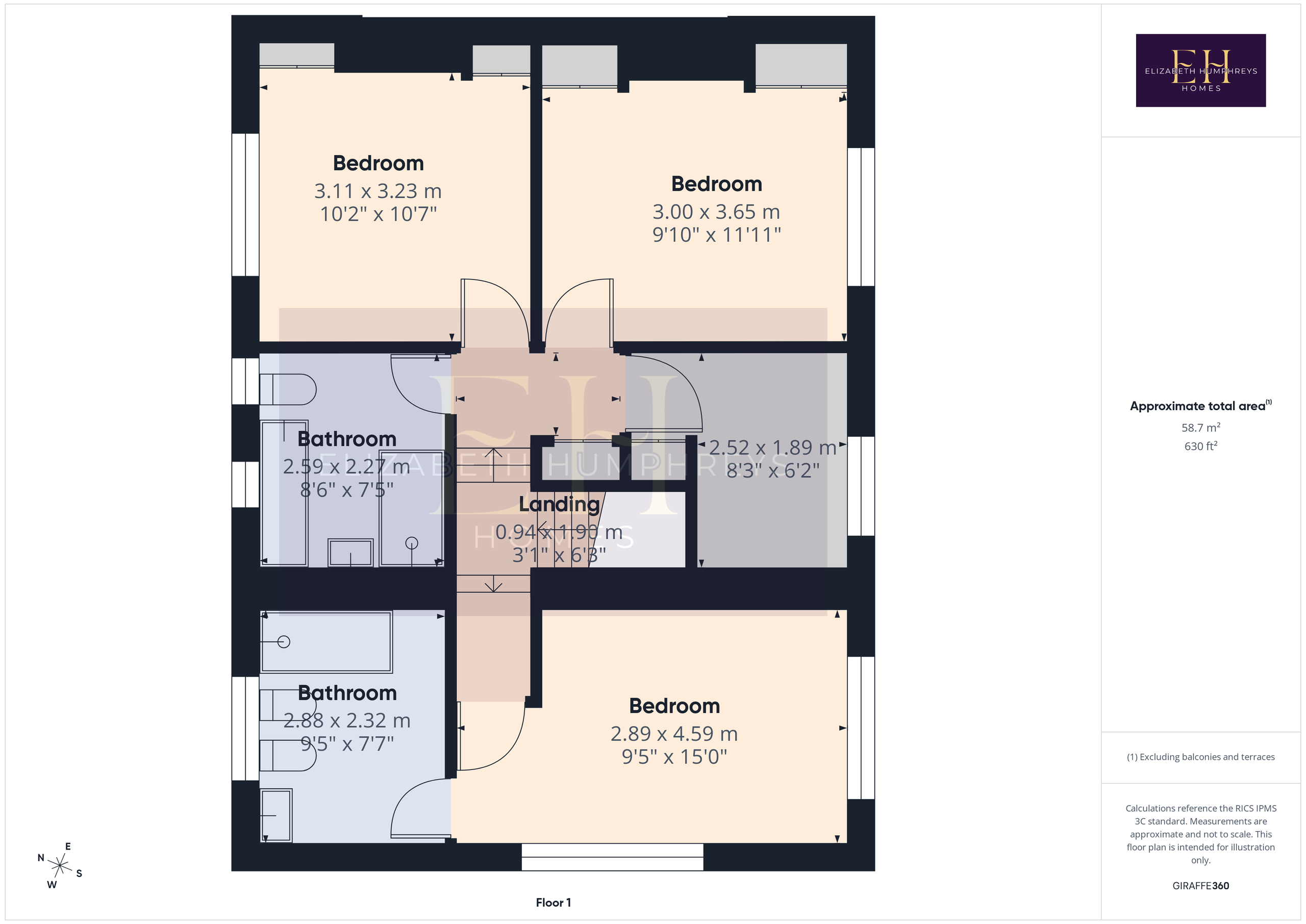 1 Central Avenue, Morpeth floorplan