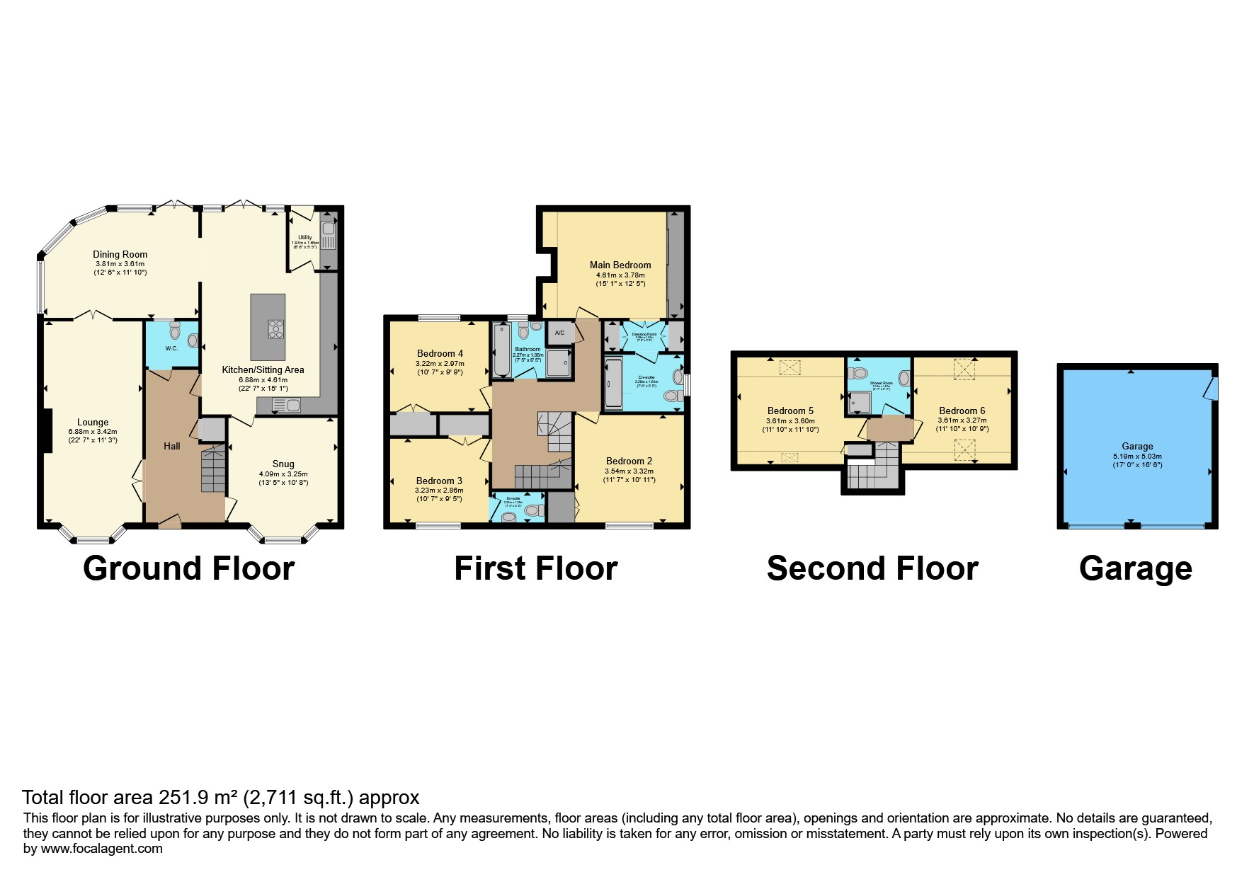 5, Castle House Drive, Stafford floorplan