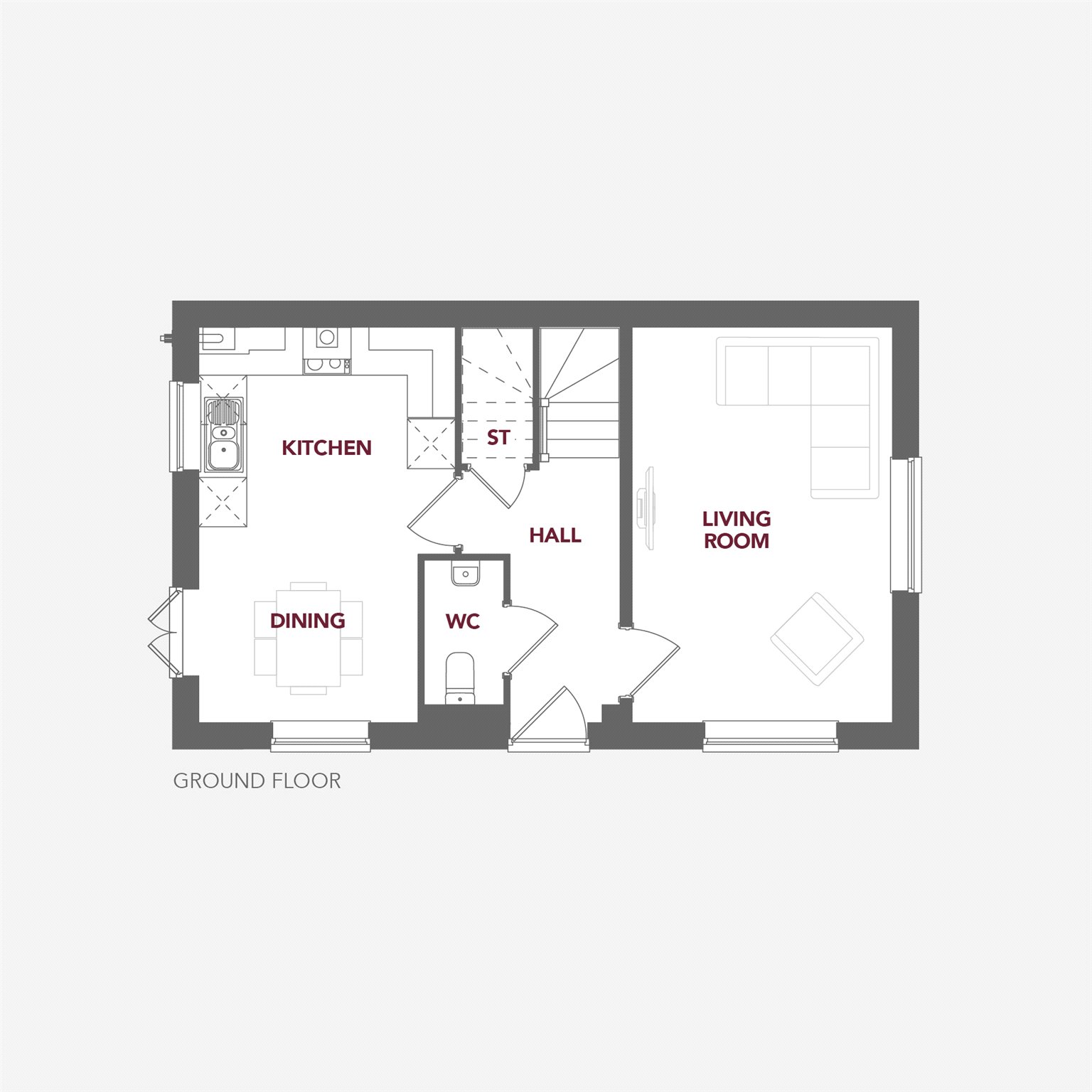 Plot 1, Athelai Edge II,, Athelai Edge II, Gloucester floorplan