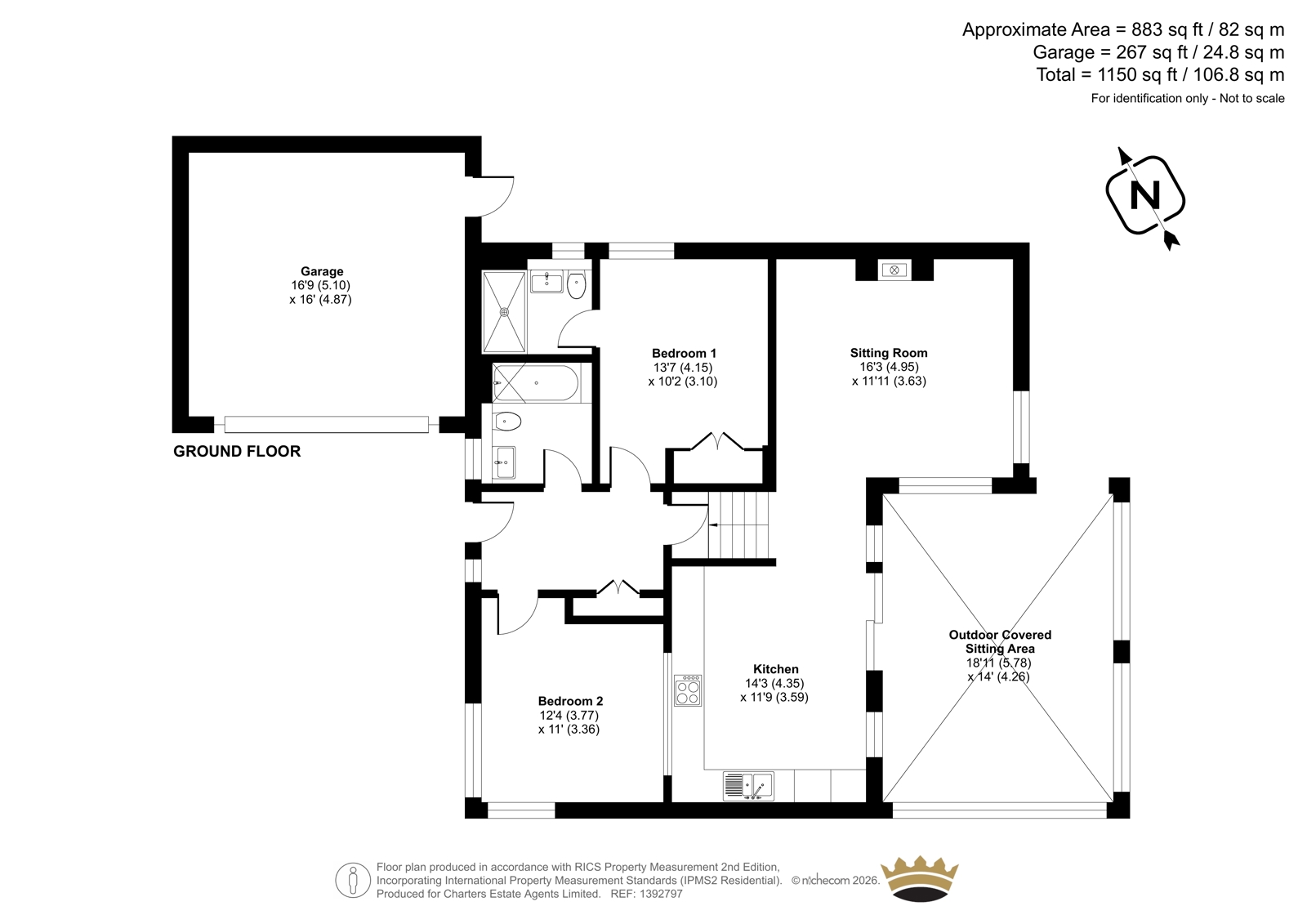 4, Sir John Moore Close, Hampshire floorplan