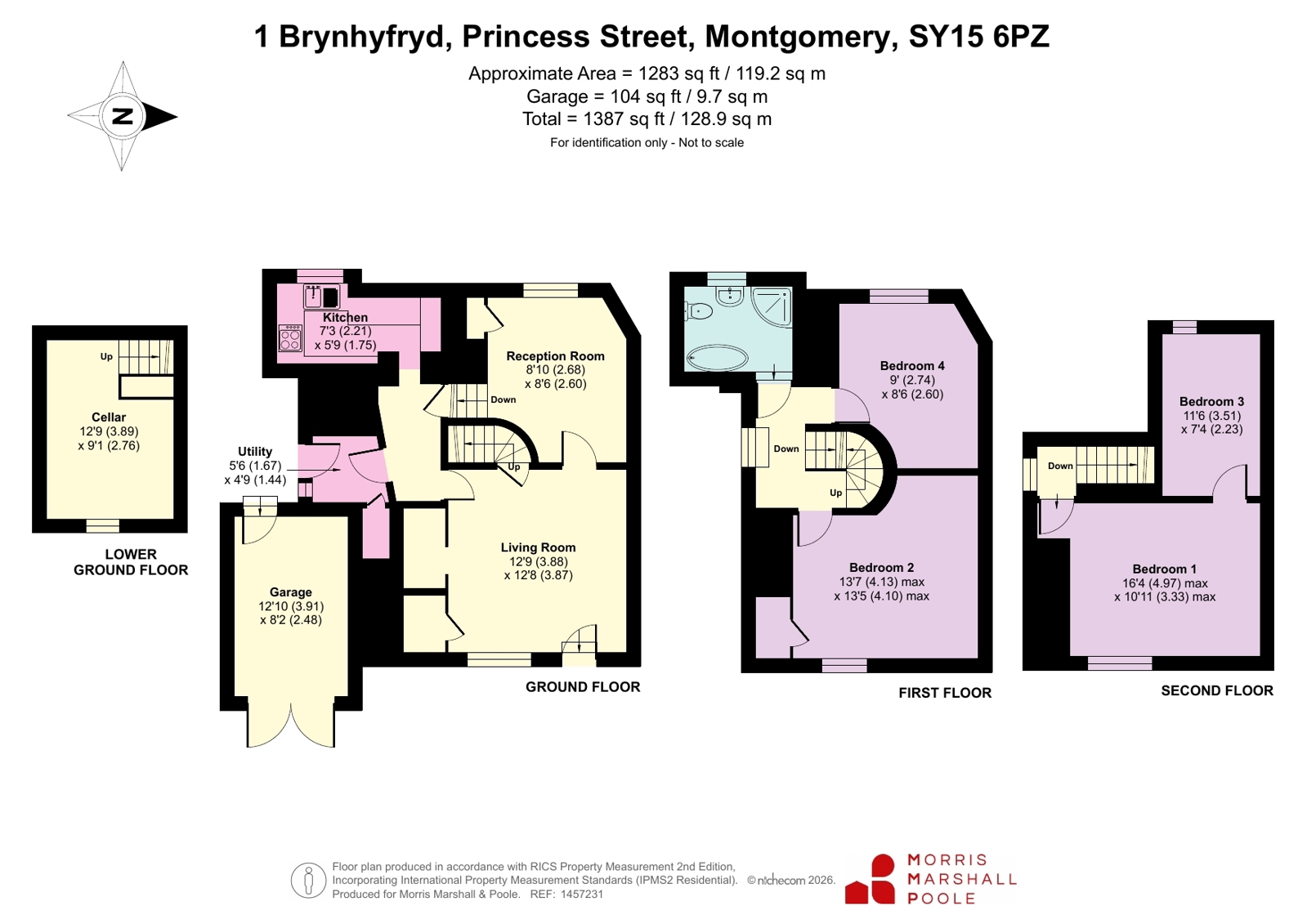 1, Brynhyfryd, Montgomery floorplan