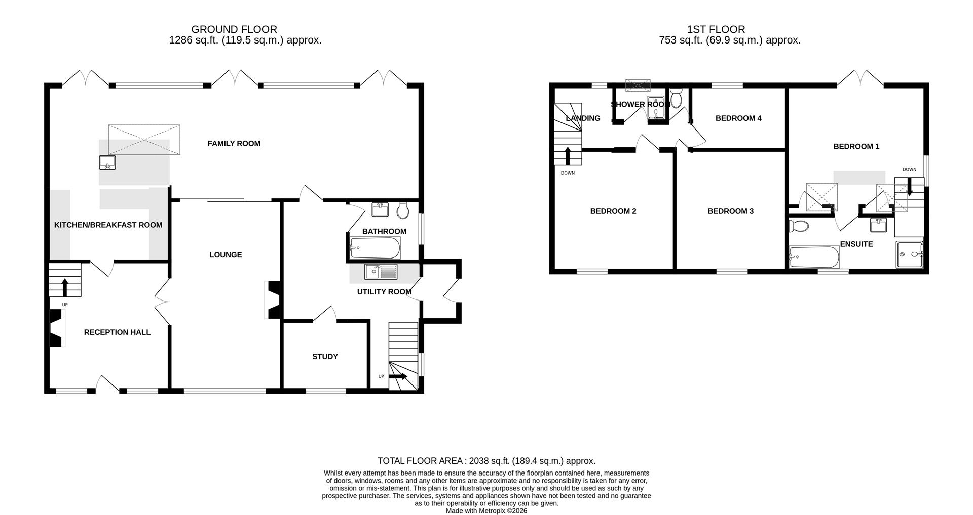 Two Barns, 8, Rise Lane, Catwick floorplan