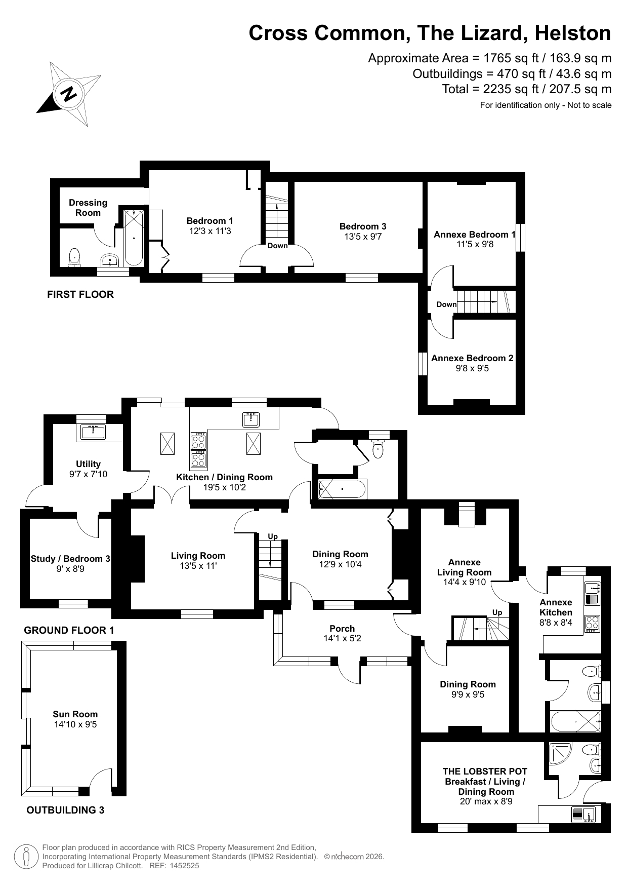 Brick Cottage, Helston floorplan