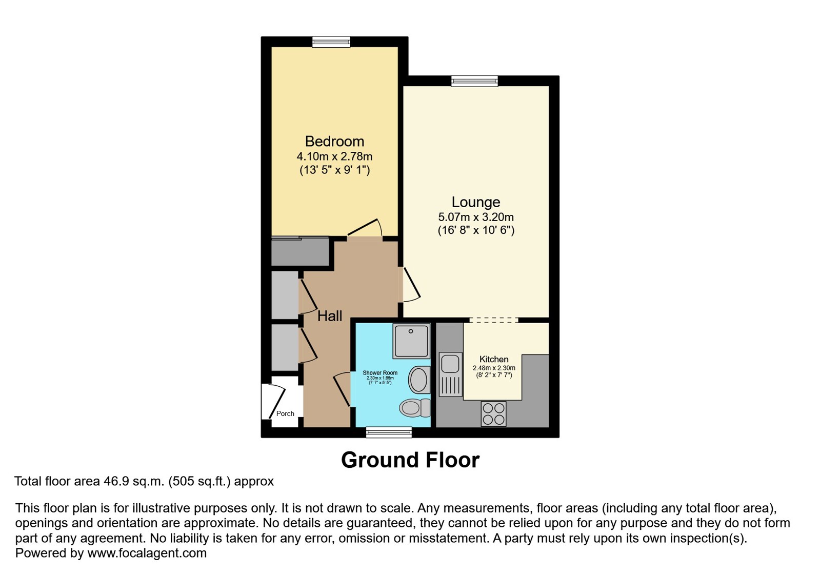 45, The Dell, Colchester floorplan