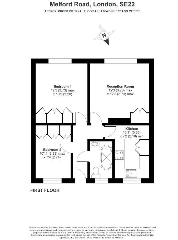 Flat 17 Melford Court,, Melford Road, London floorplan
