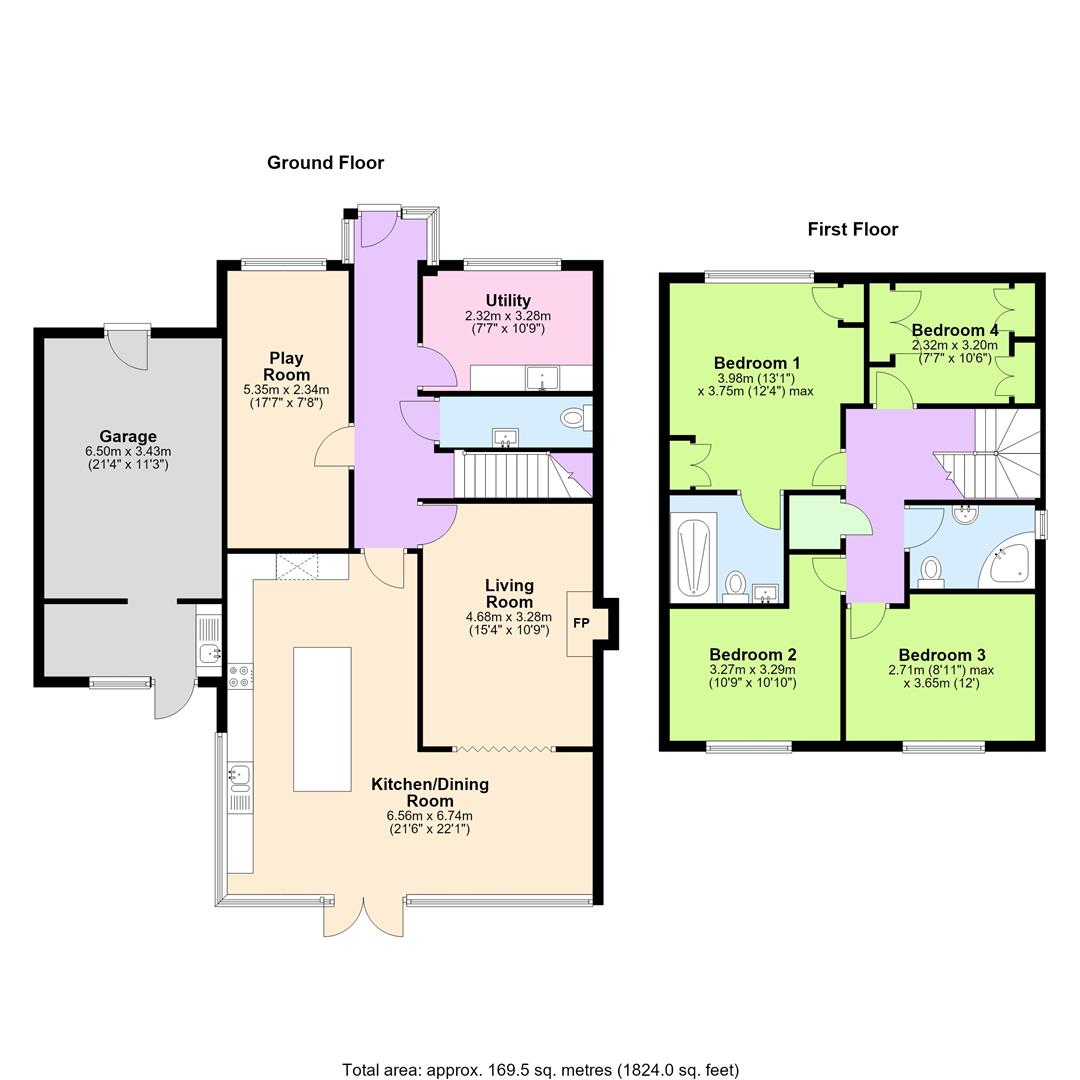 15, Bradbury Close, Hereford floorplan