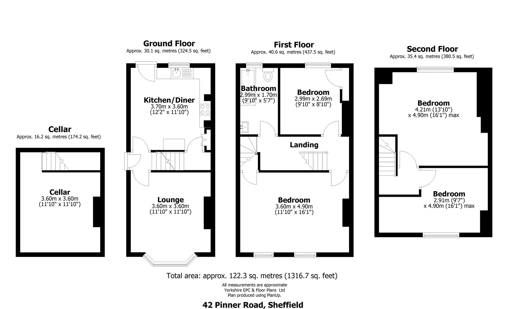 Pinner Road, Sheffield floorplan