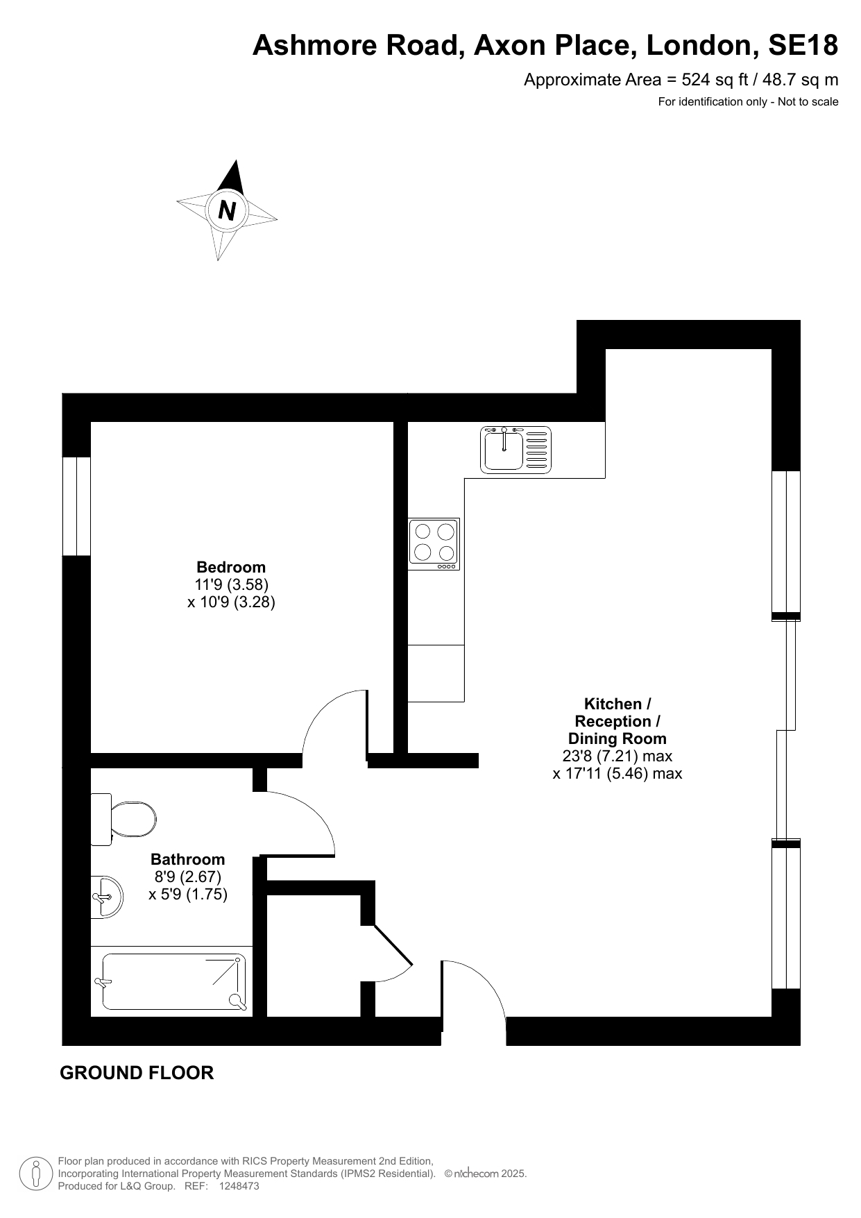 Ellington House, Ashmore Road, Axon Place, London floorplan