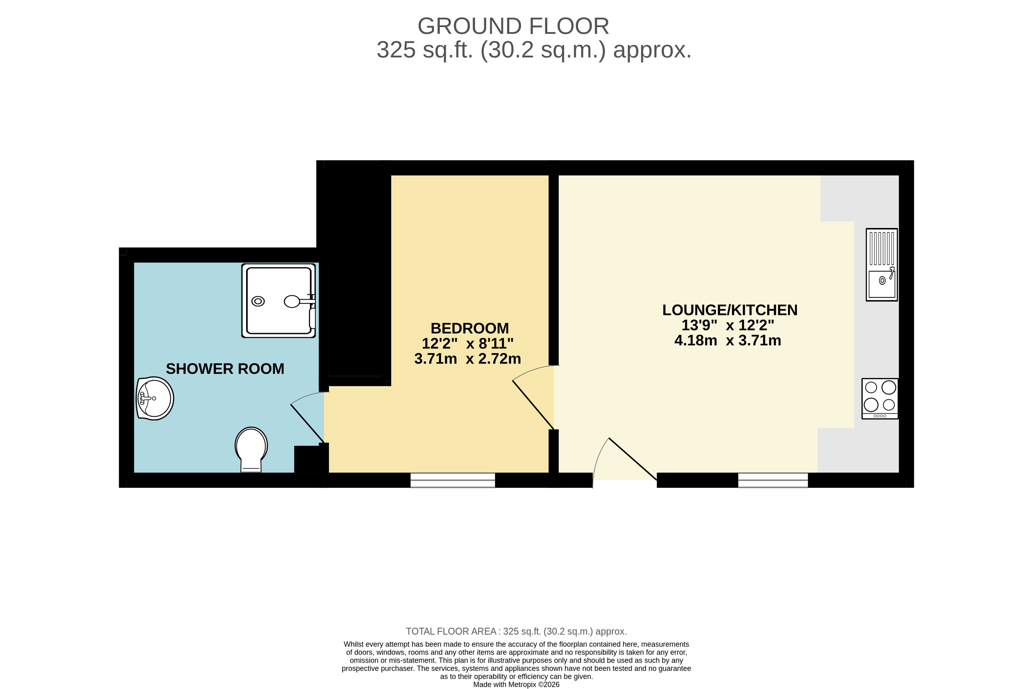 1b, Chapel Street, Camborne floorplan