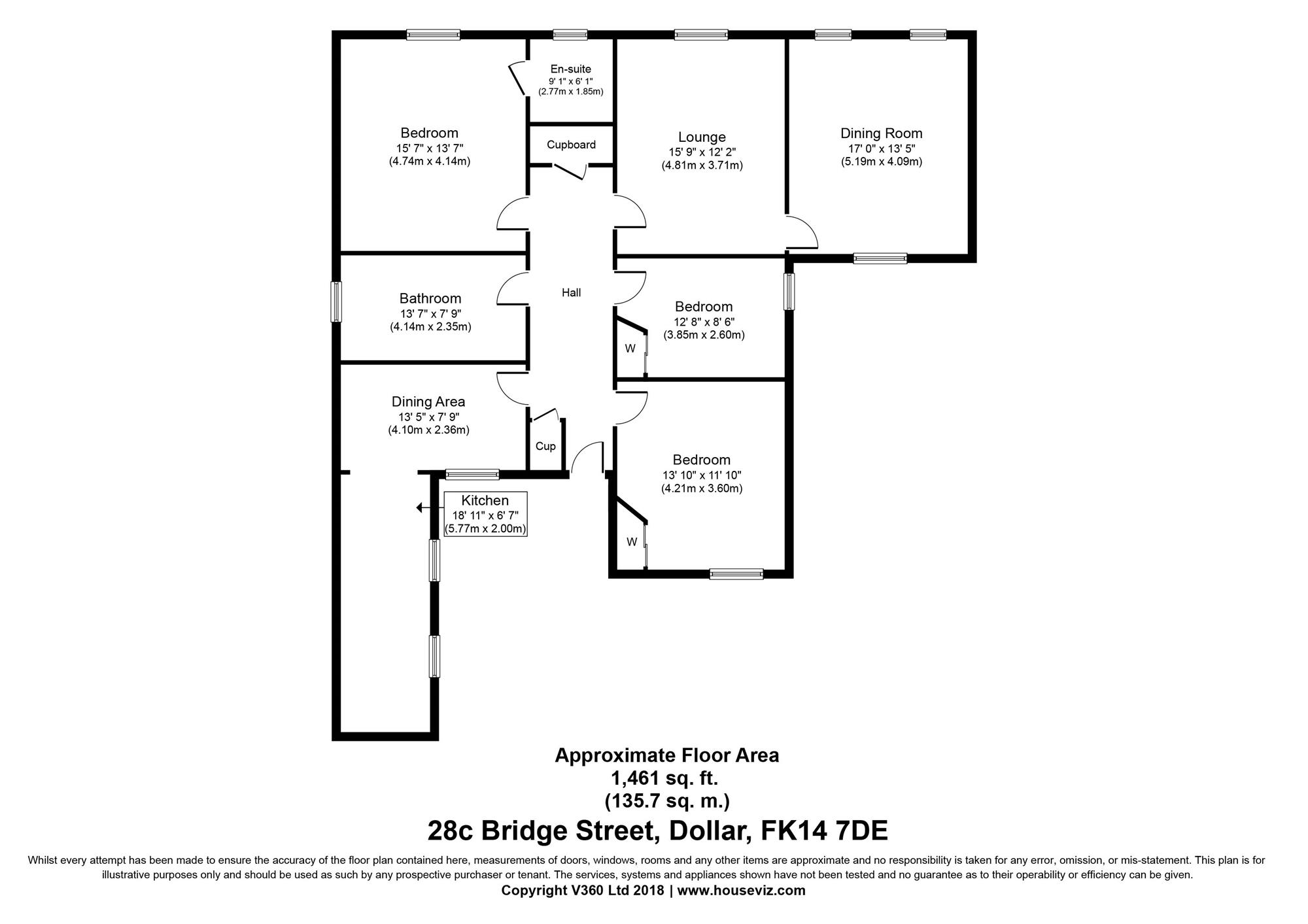 3 Bedrooms Flat for sale in Bridge Street, Dollar FK14
