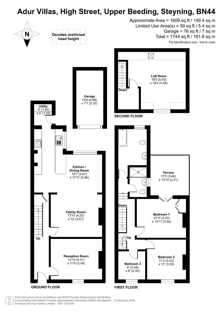 2 Adur Villas, High Street, Steyning floorplan