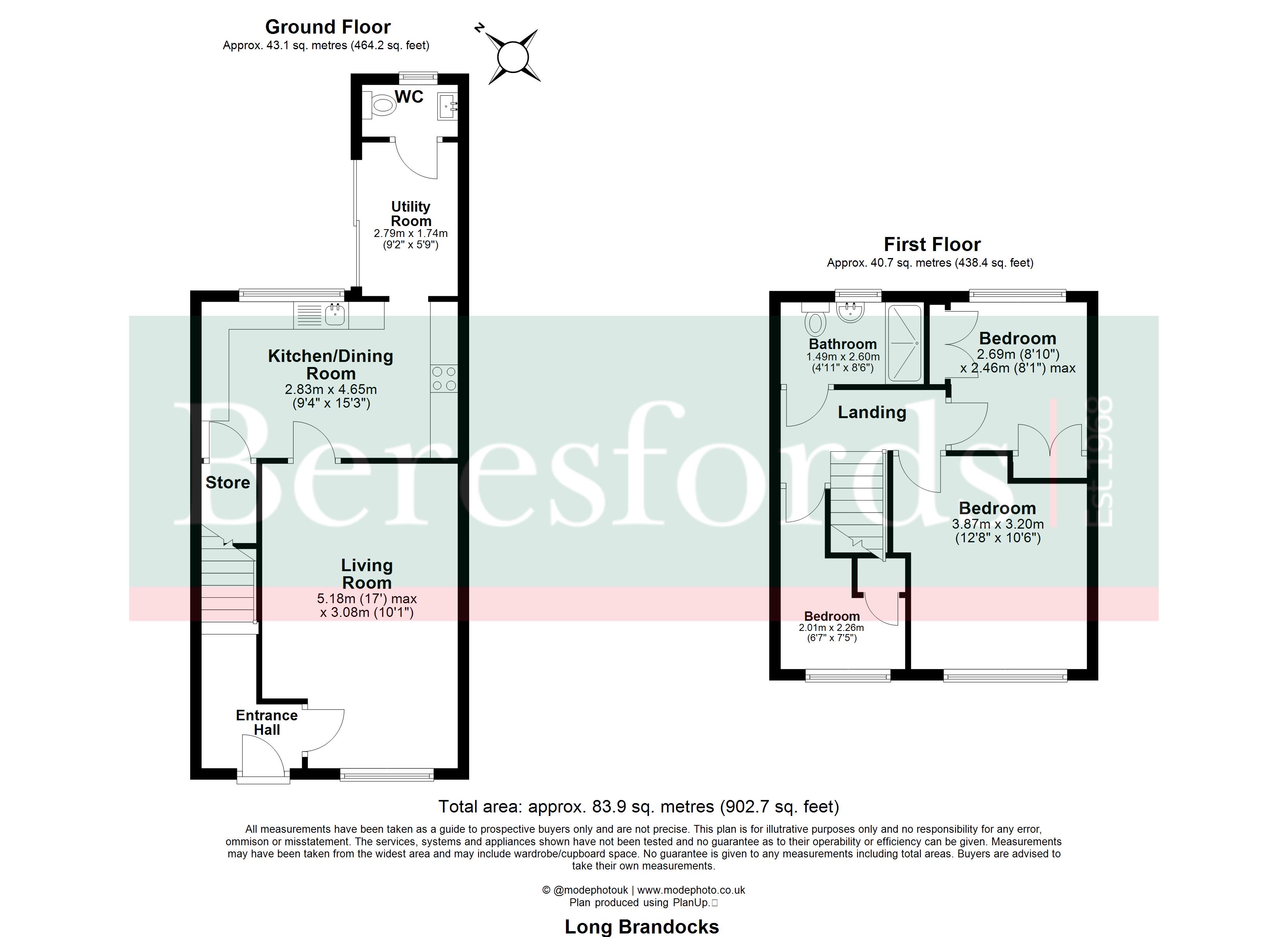 122, Long Brandocks, Chelmsford floorplan