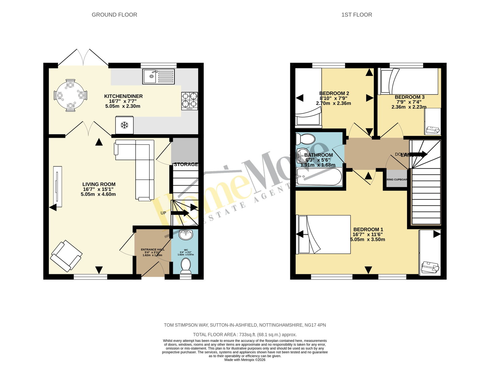 11, Tom Stimpson Way, Sutton-in-ashfield floorplan