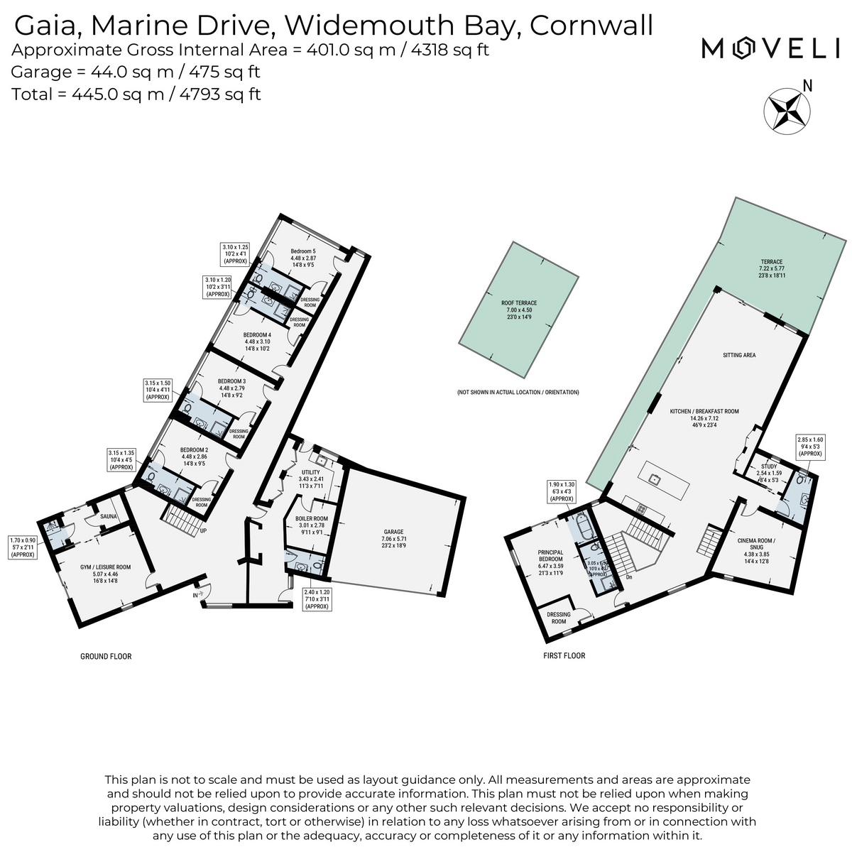 Gaia, Marine Drive, Bude floorplan