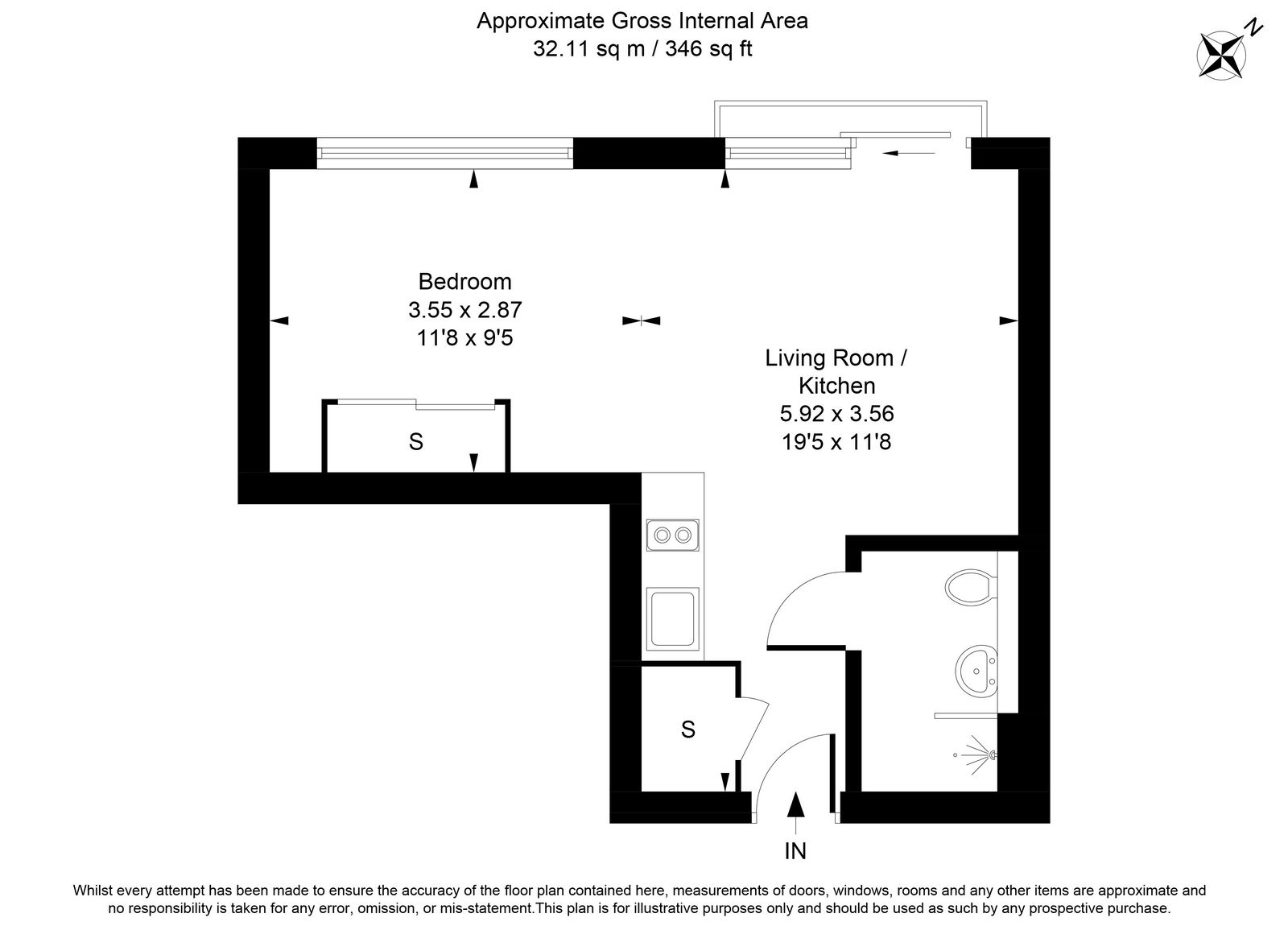 Trident House, 76,Flat 67, Station Road, Hayes floorplan