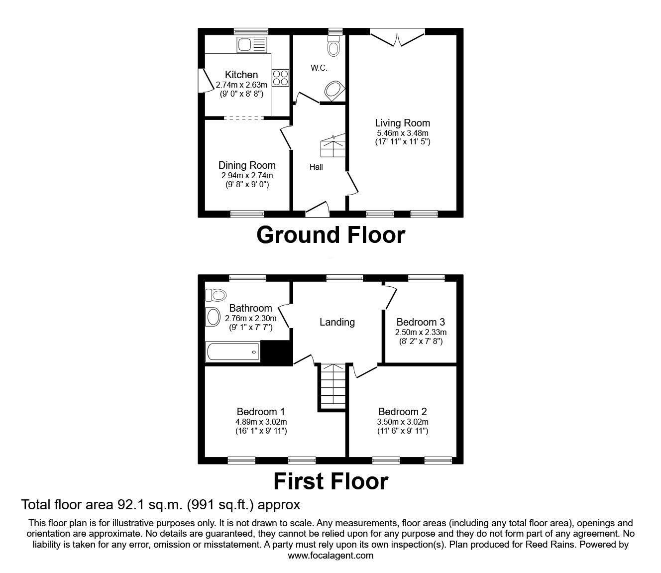32, Belvoir Road, Lincolnshire floorplan