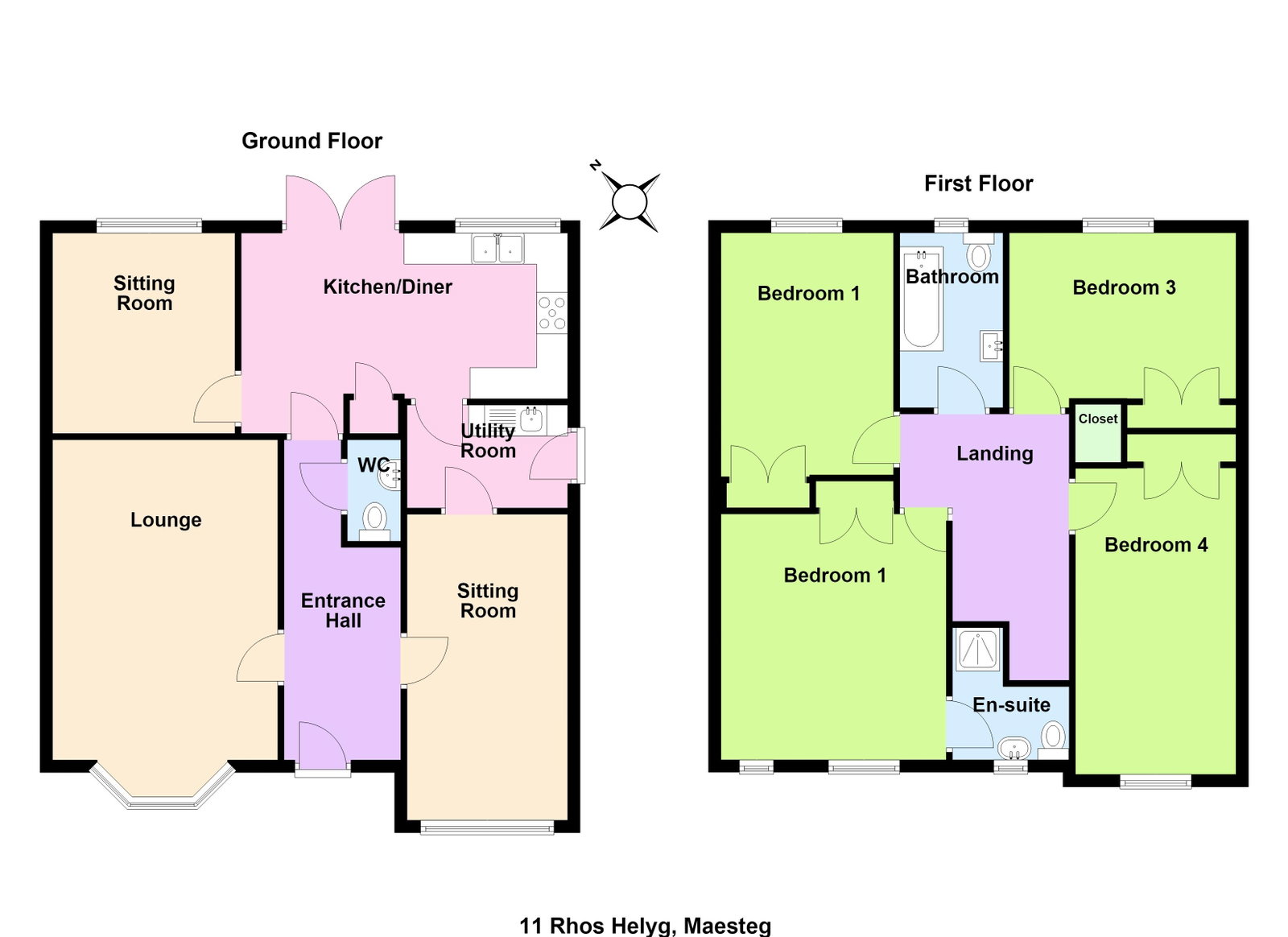 11, Rhos Helyg, Maesteg floorplan