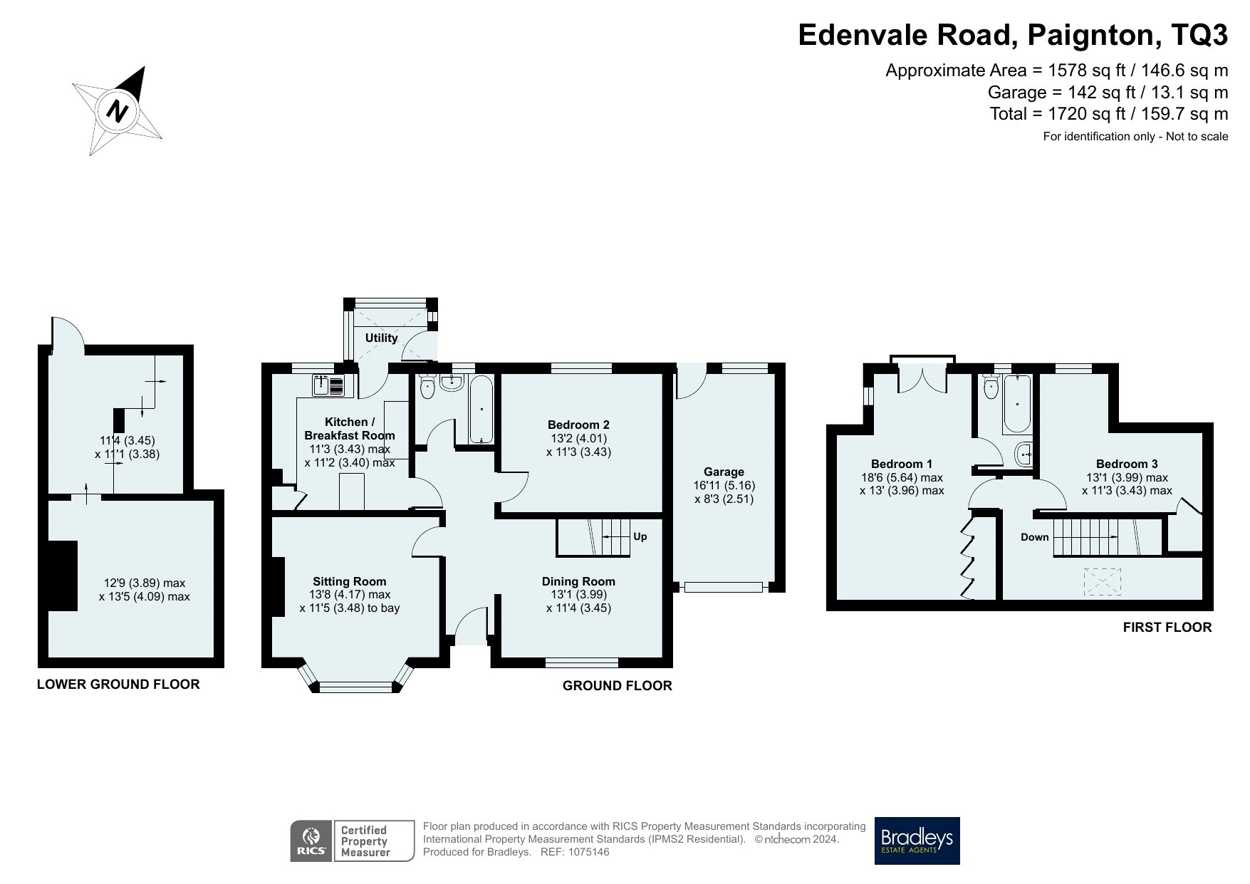 Edenvale Road, Paignton, Devon TQ3, 3 bedroom bungalow for sale