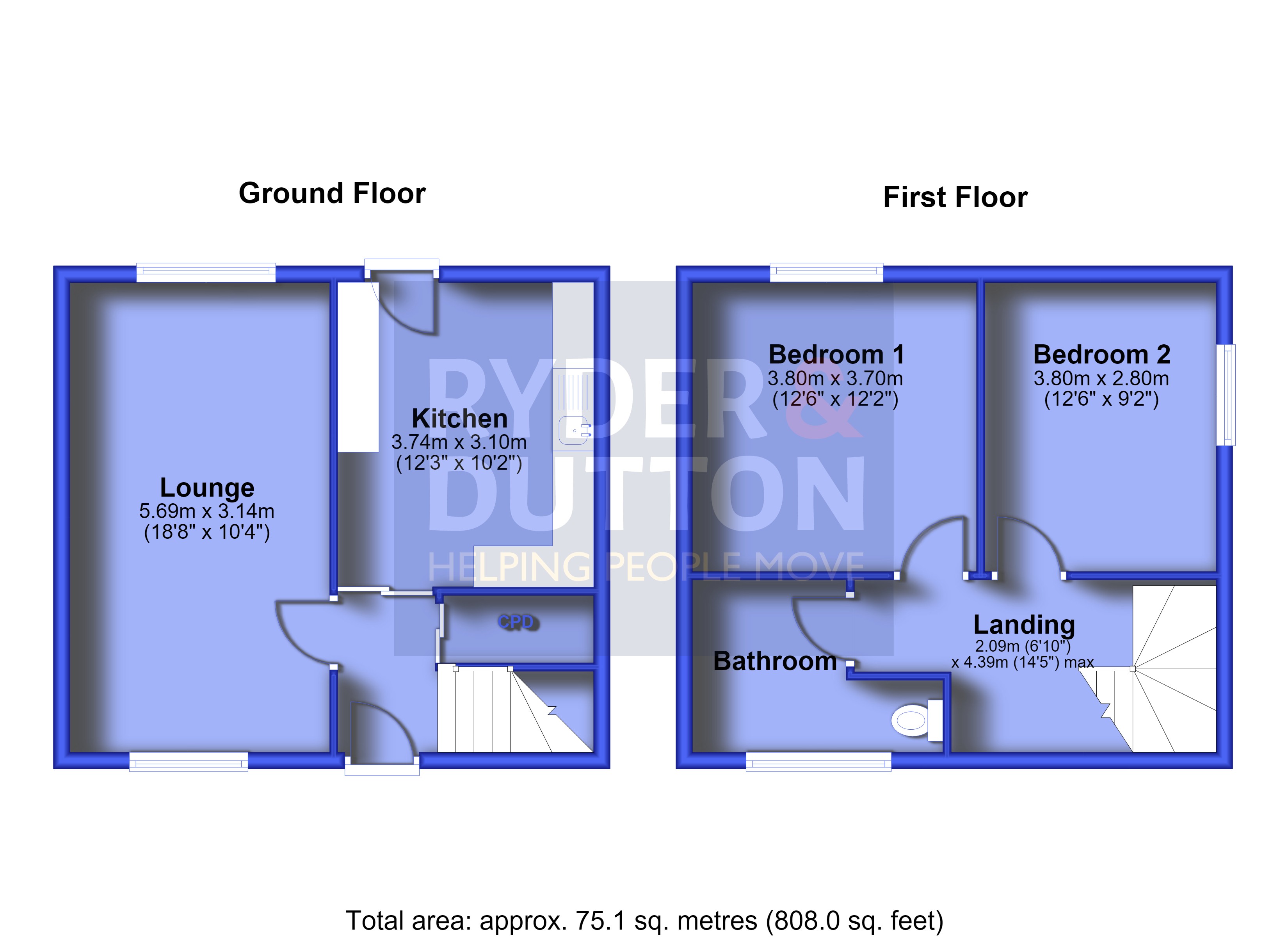 123, Sandyhill Road, Manchester floorplan
