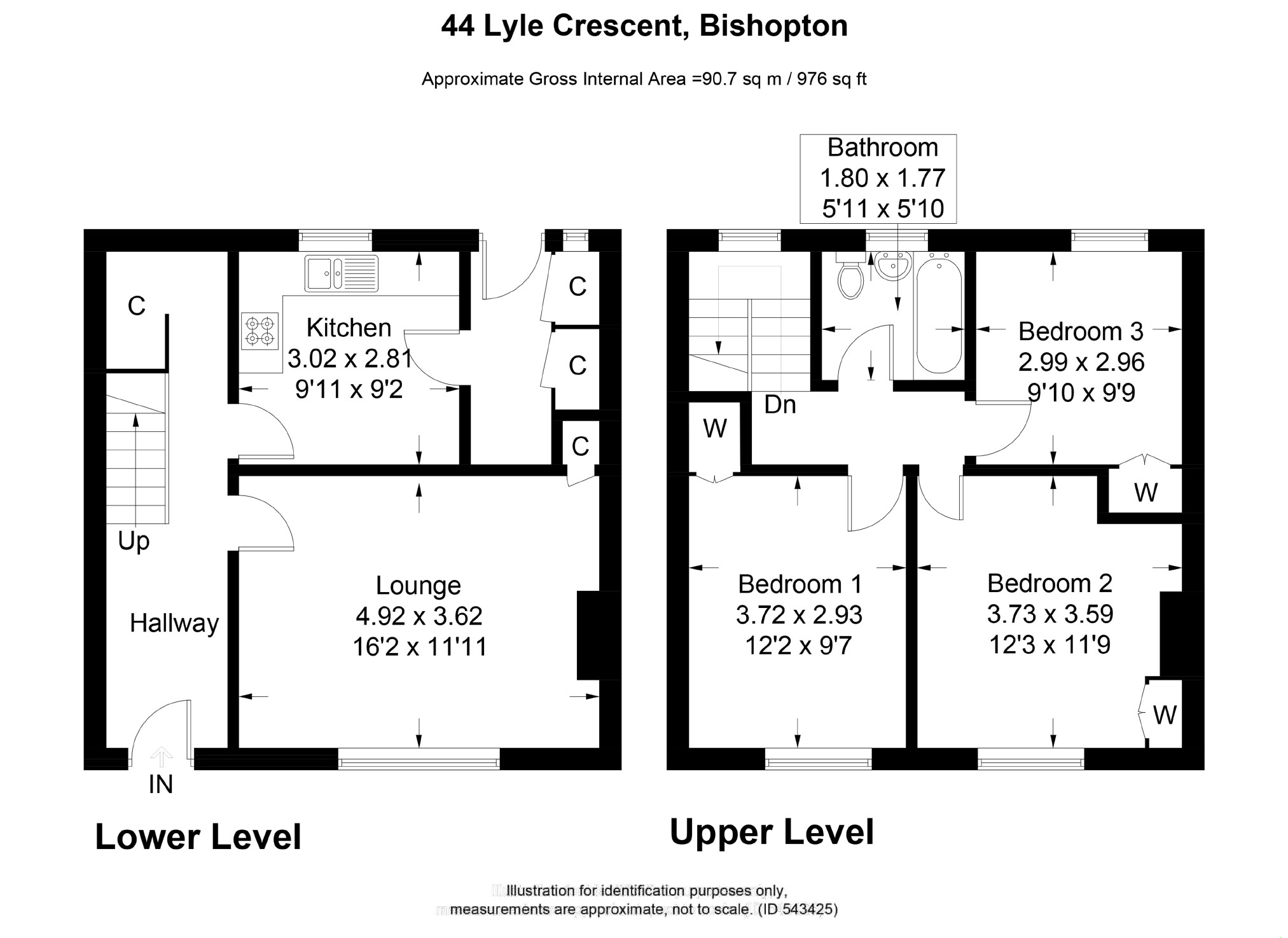 3 Bedrooms Terraced house for sale in Lyle Crescent, Bishopton PA7