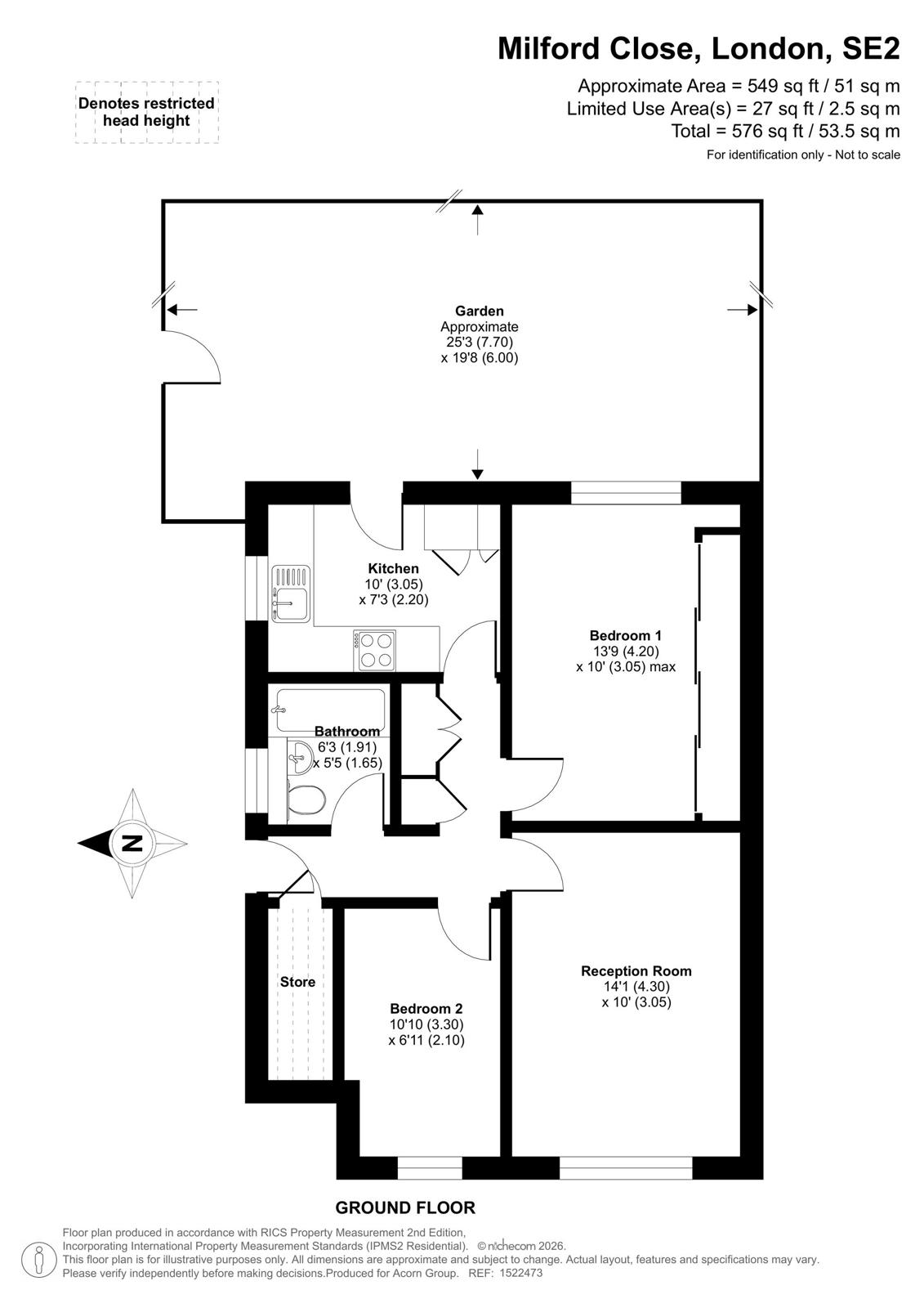Milford Close, London floorplan