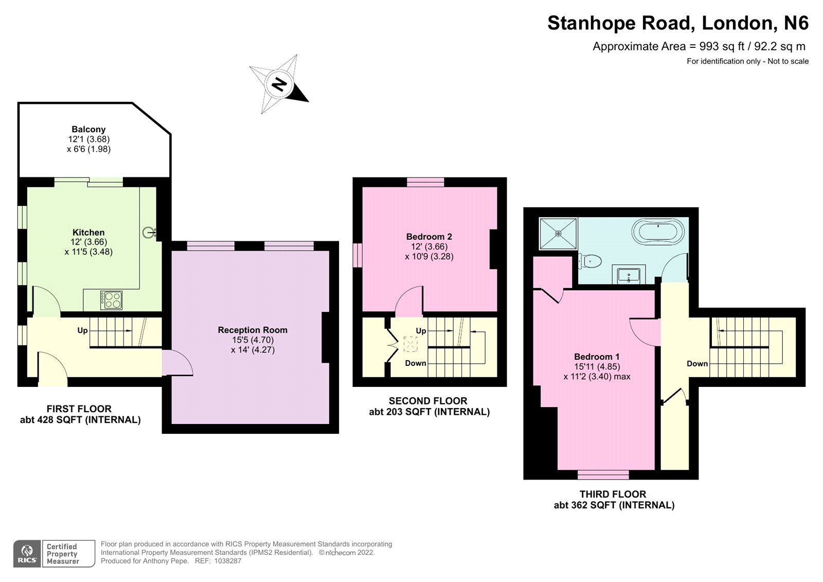 Stanhope Road, London N6, 2 bedroom flat for sale 65738428 PrimeLocation
