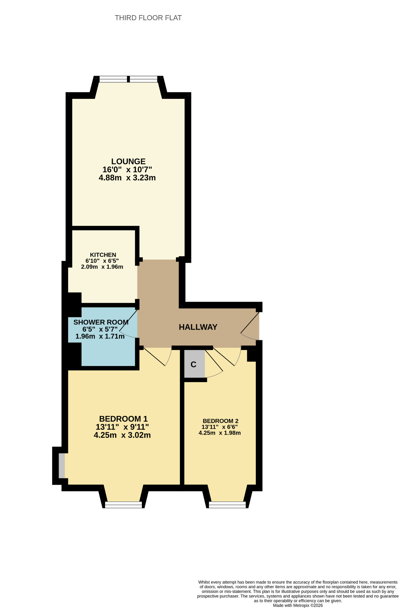 3/1 9 Boyd Street, Govanhill, Glasgow floorplan