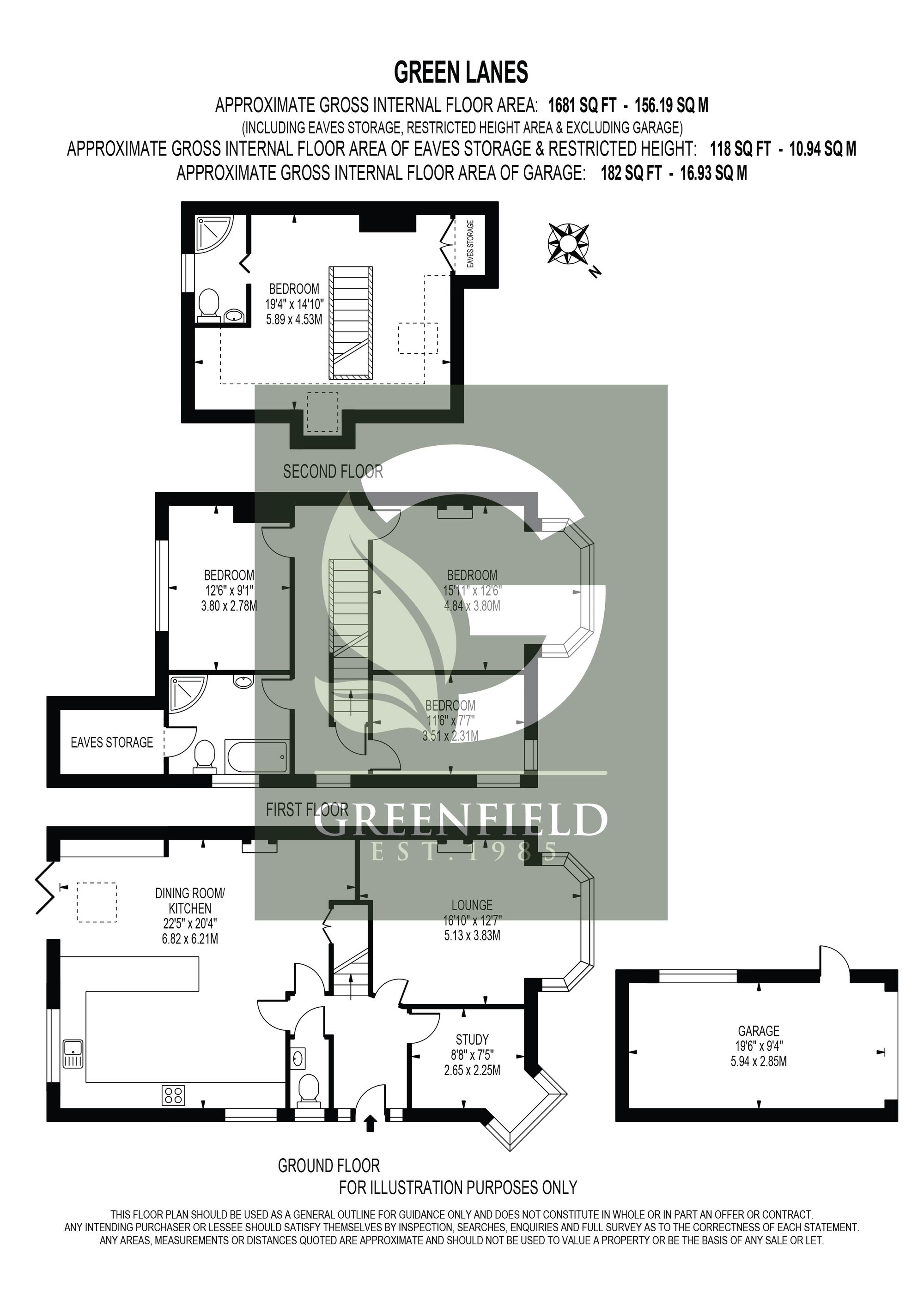 16 Green Lanes, Epsom floorplan