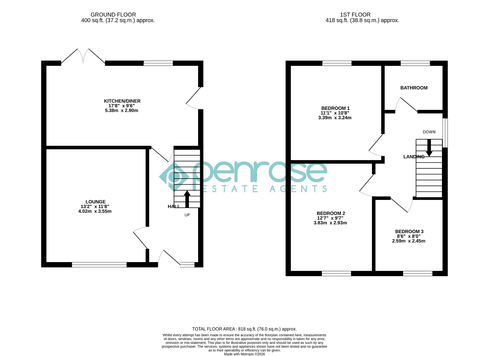 19, Bosmore Road, Bedfordshire floorplan
