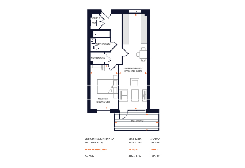 1 Bedrooms Flat for sale in Acton Gardens, Bollo Lane, Acton W3