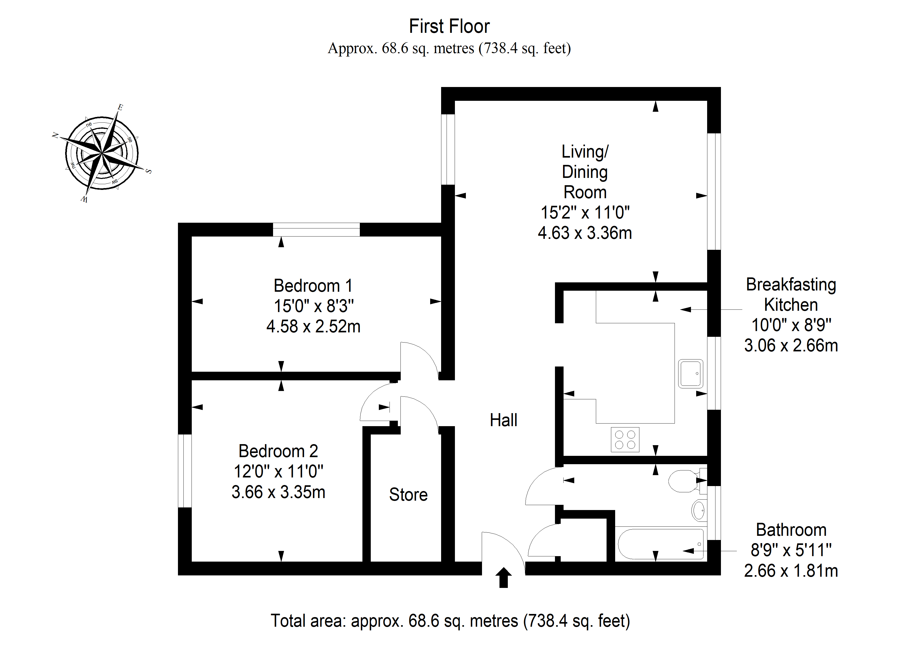 29E, Castle Street, Dunbar floorplan