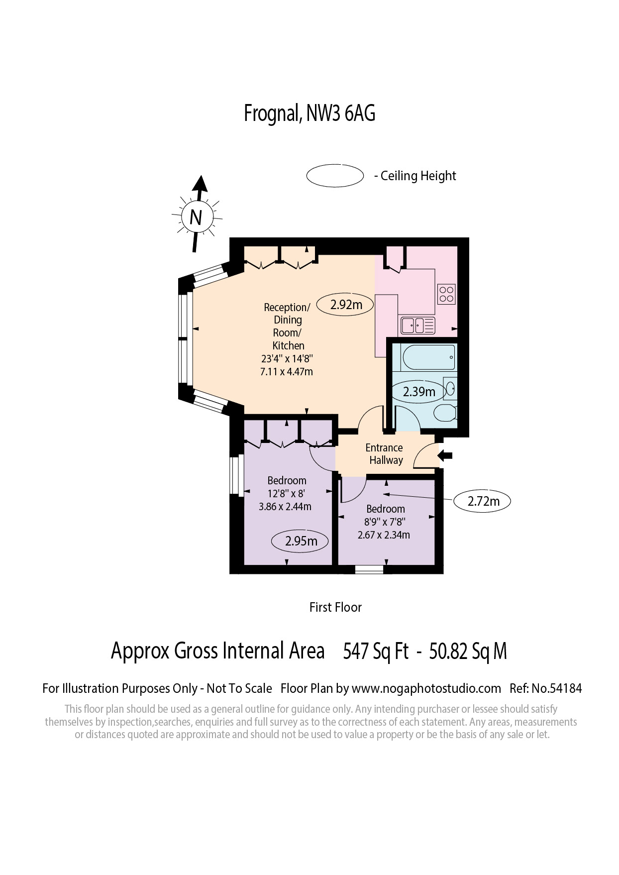 Flat 4, 36, Frognal, London floorplan