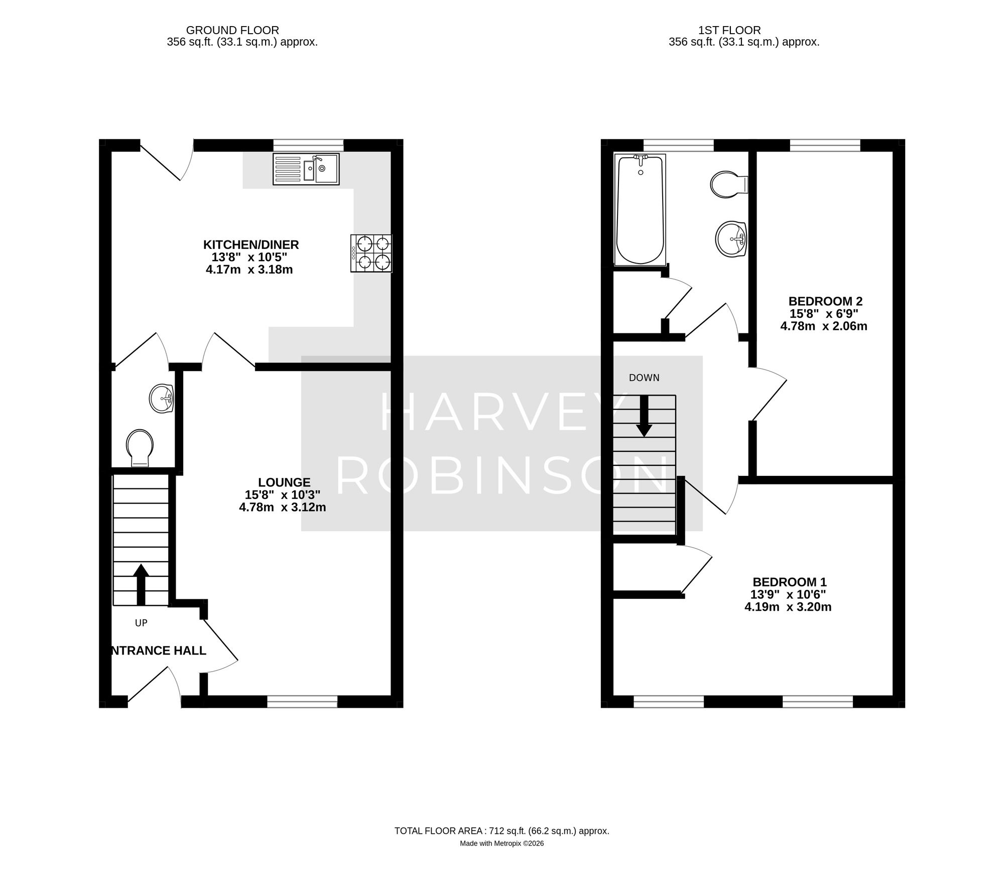 32 Glanville Crescent, St. Neots floorplan