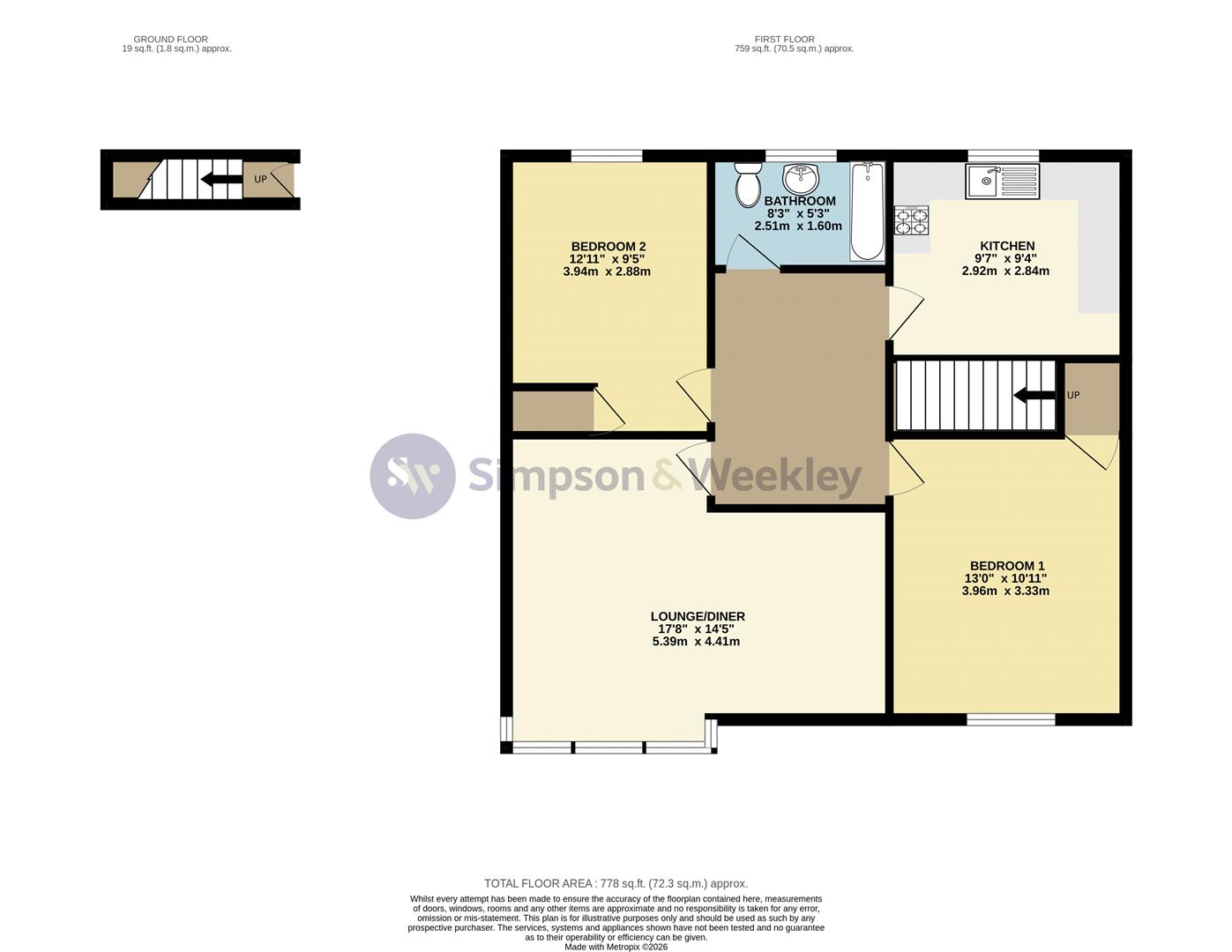 26, Gloucester Crescent, Rushden floorplan