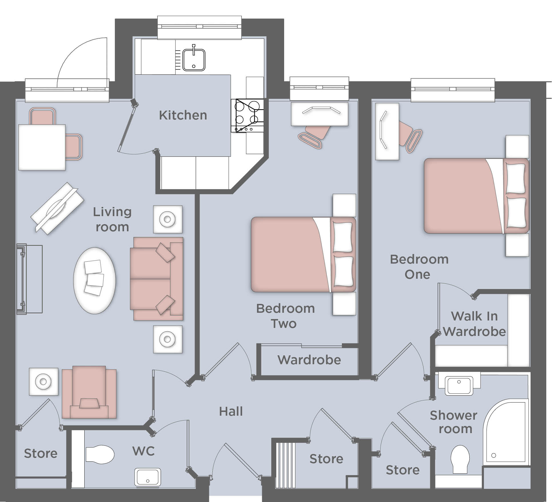The Causeway, Chippenham, Wiltshire SN15, 2 bedroom triplex for sale